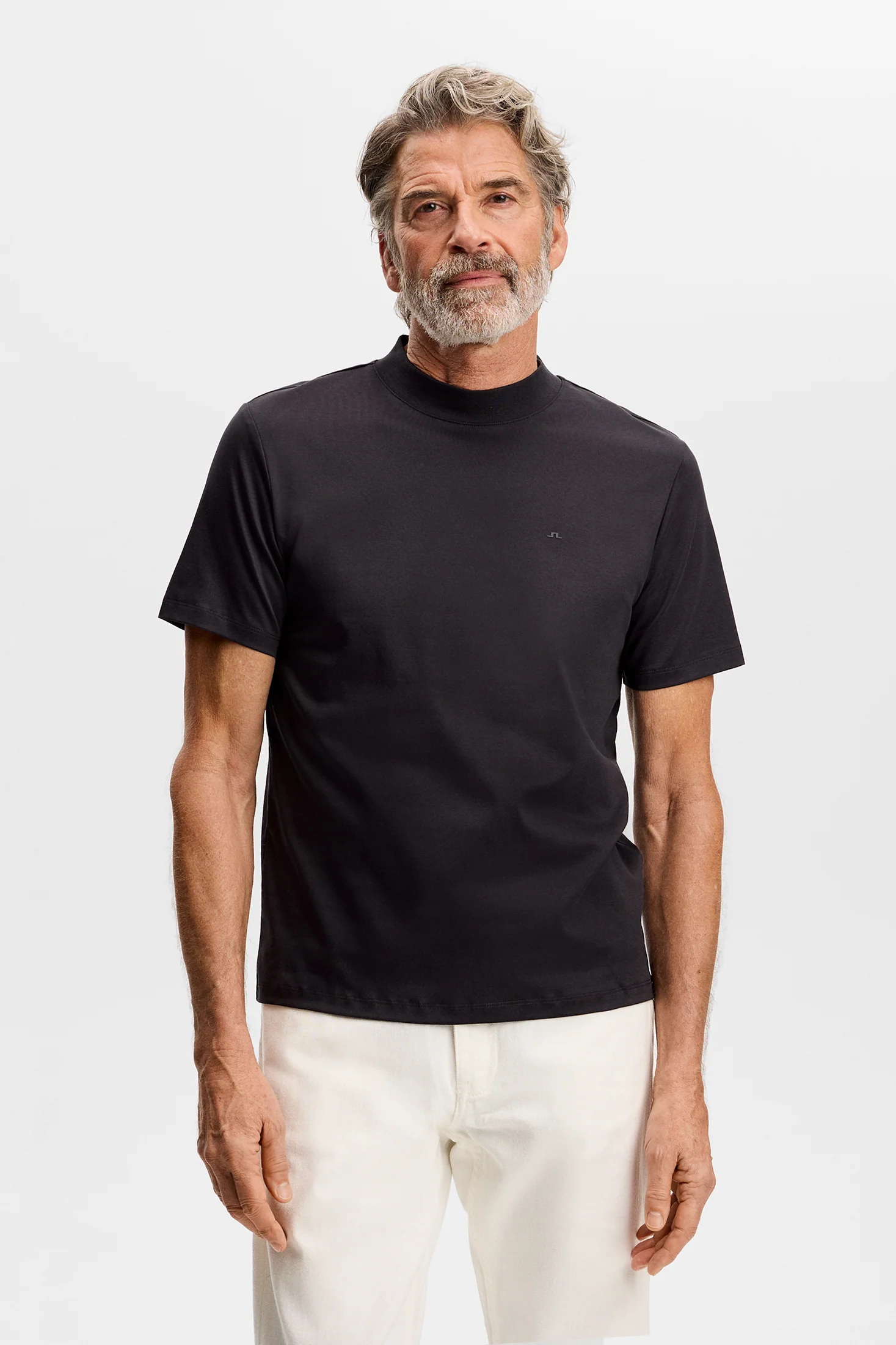 Ace Mock Neck T-Shirt / Black - Image 2
