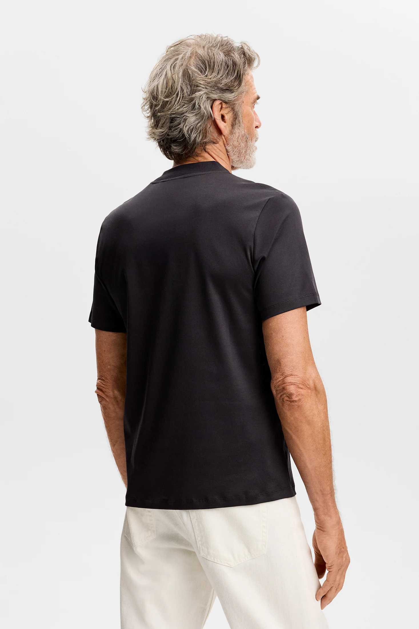 Ace Mock Neck T-Shirt / Black - Image 3