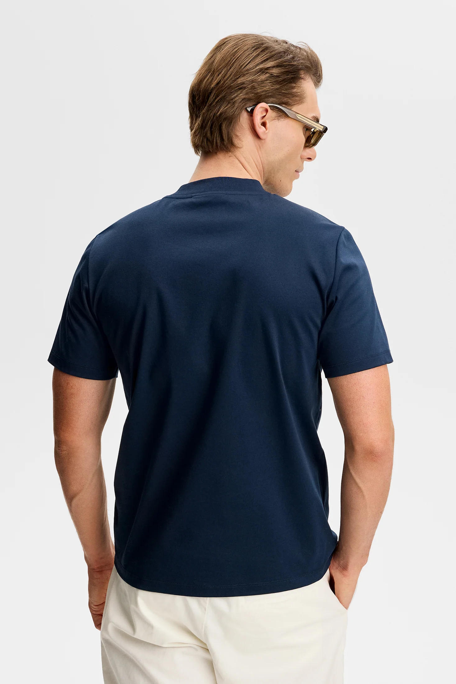 Ace Mock Neck T-Shirt / JL Navy - Image 3