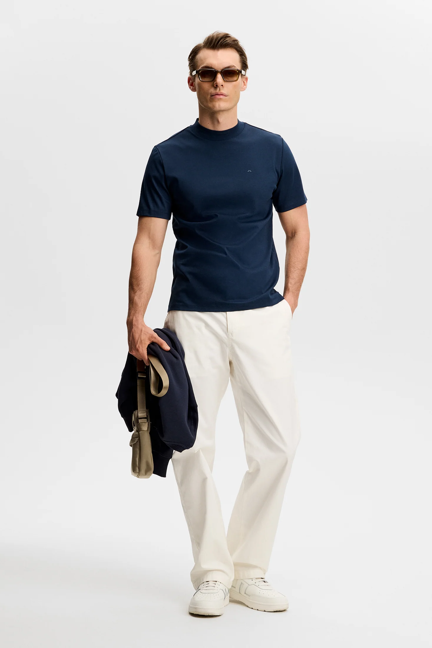Ace Mock Neck T-Shirt / JL Navy - Image 4