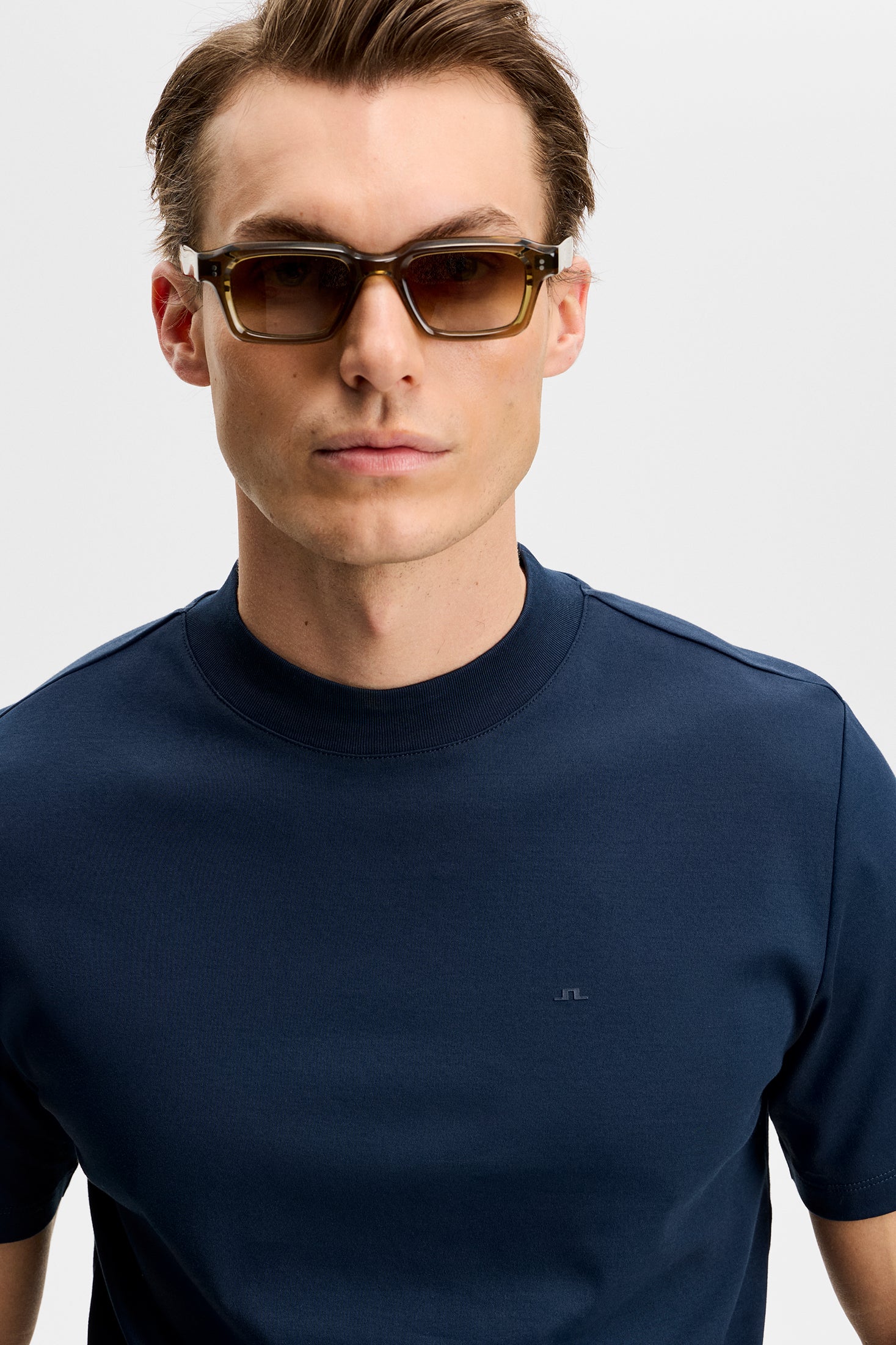Ace Mock Neck T-Shirt / JL Navy - Image 5