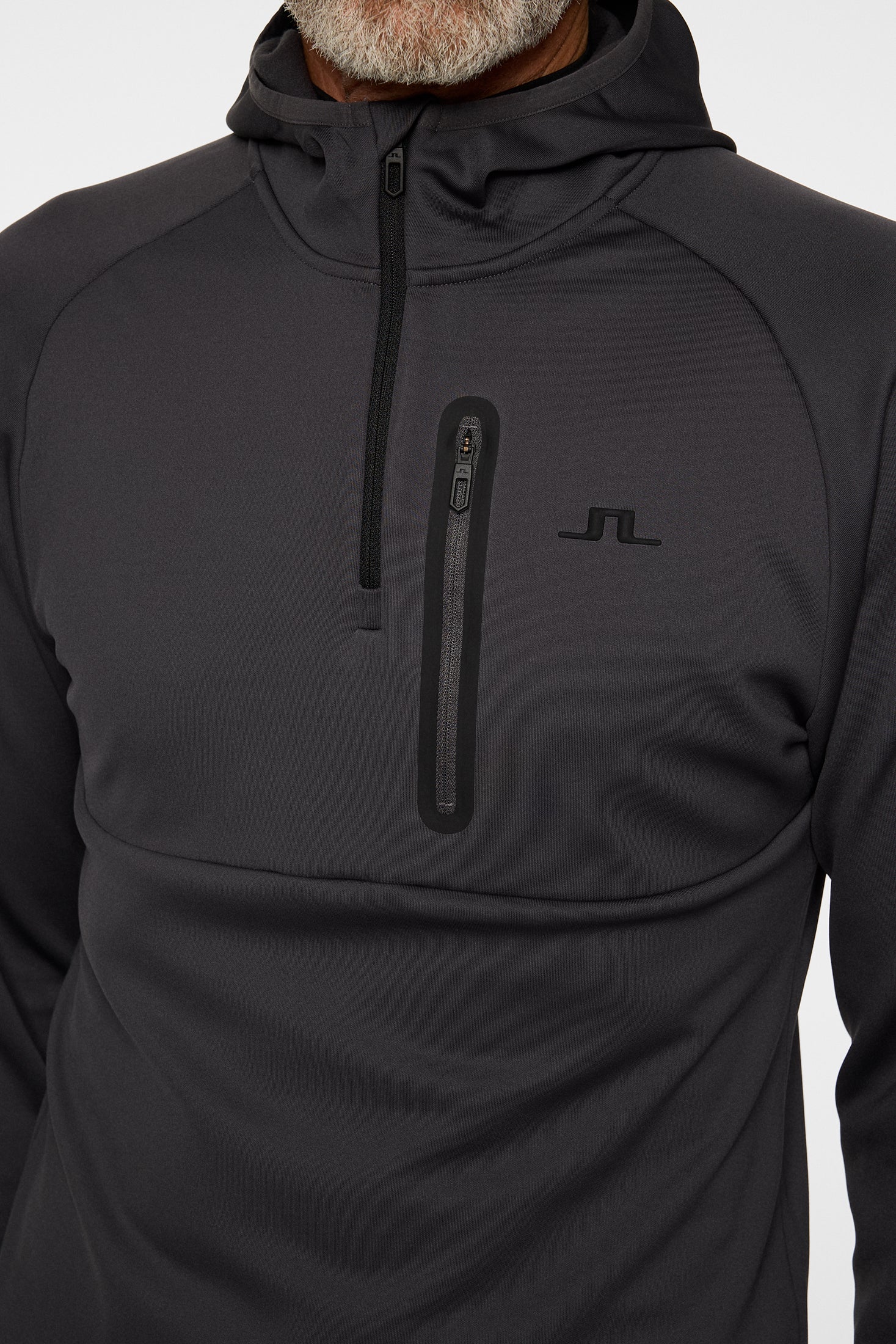 Adam Quarter Zip Hood / Asphalt - Image 6