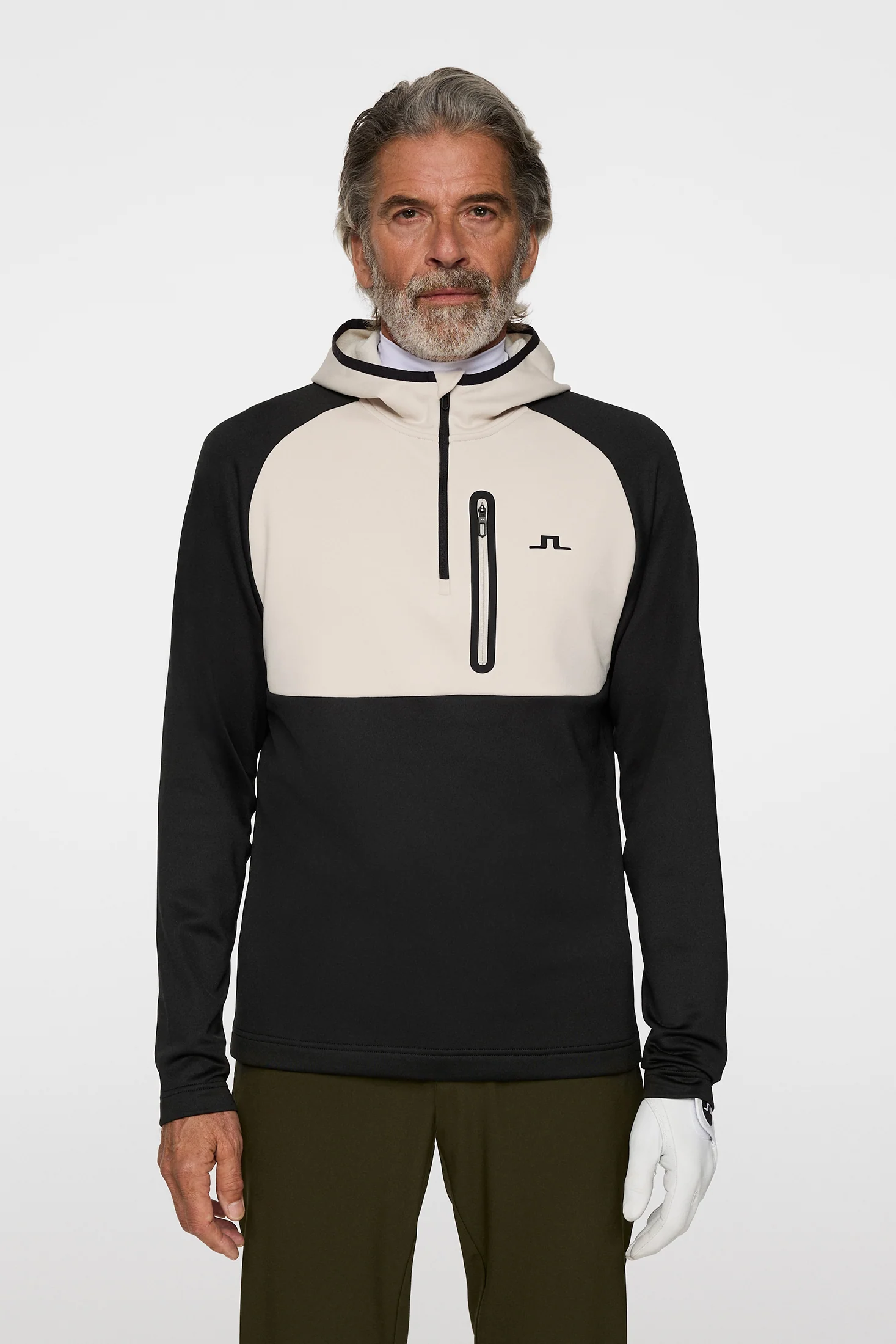 Adam Quarter Zip Hood / Black - Image 2