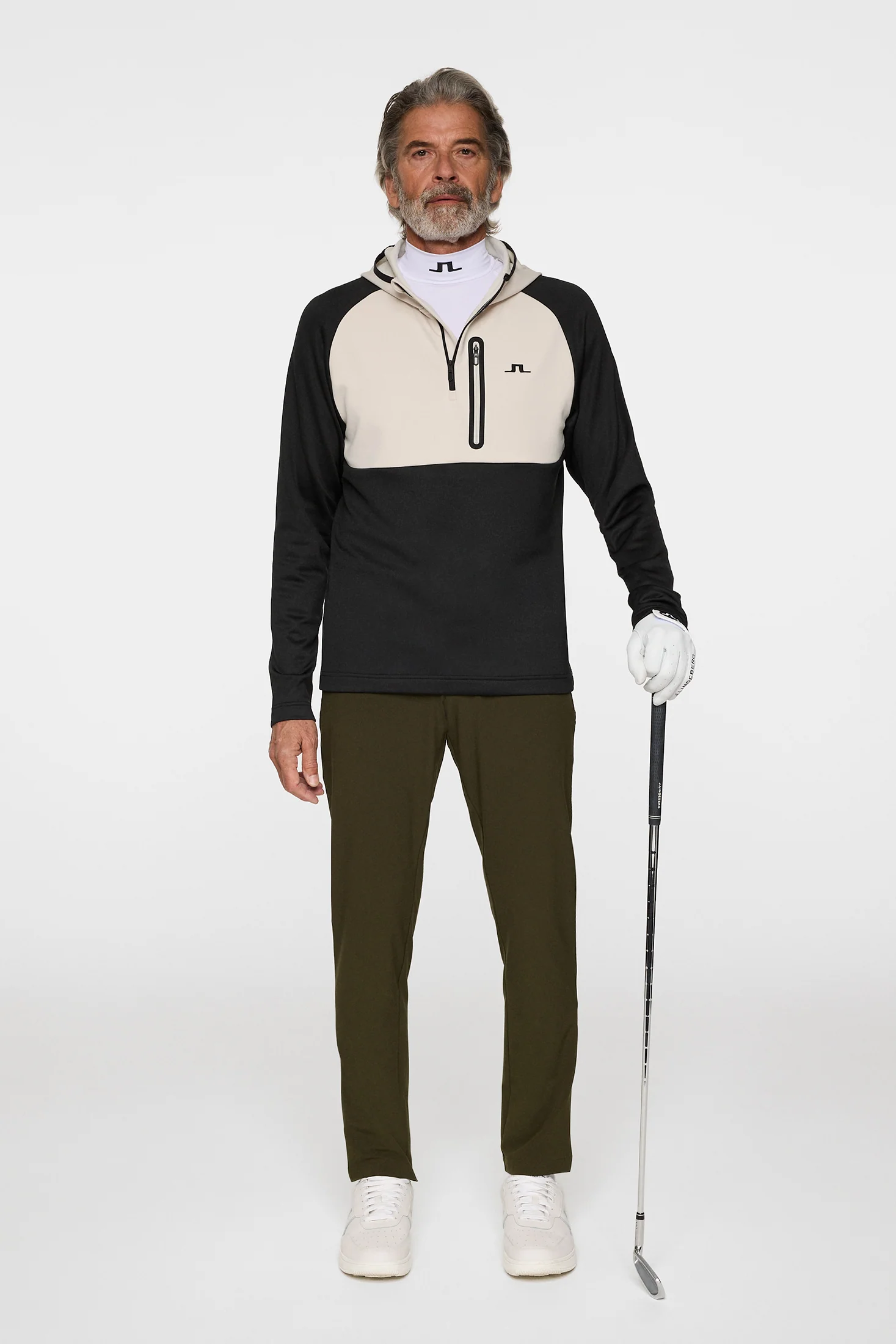 Adam Quarter Zip Hood / Black - Image 4