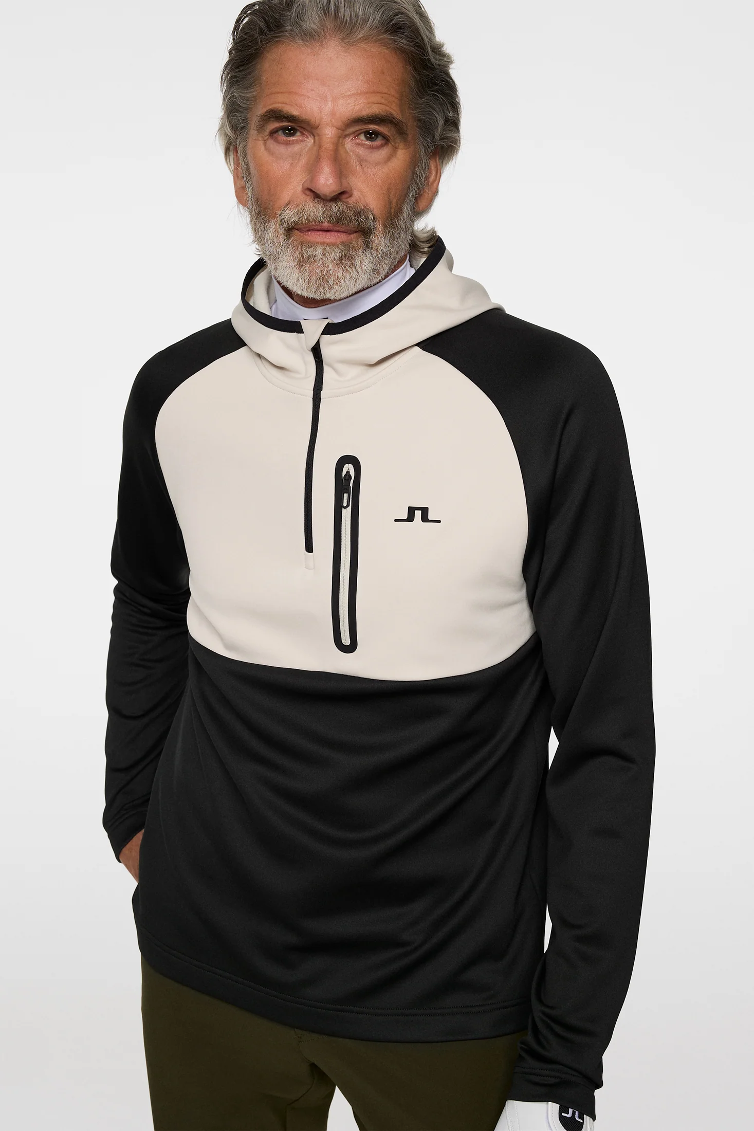 Adam Quarter Zip Hood / Black - Image 5