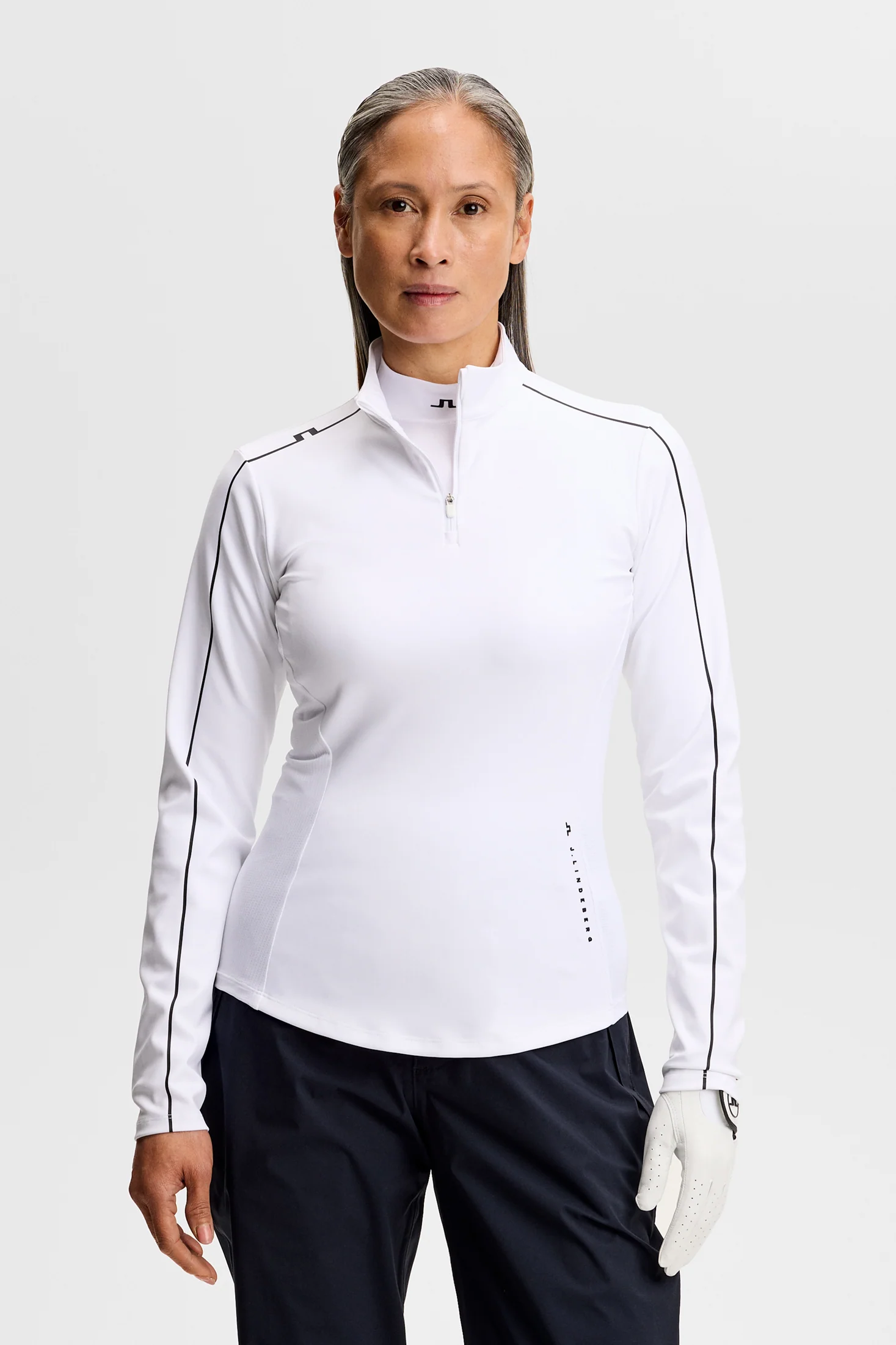 Adiola Quarter Zip Mid Layer / White - Image 2