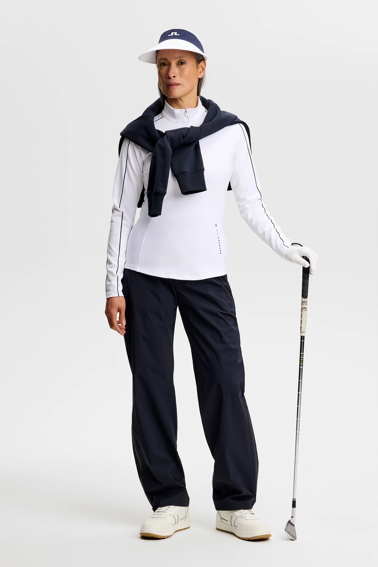 Adiola Quarter Zip Mid Layer / White - Image 4