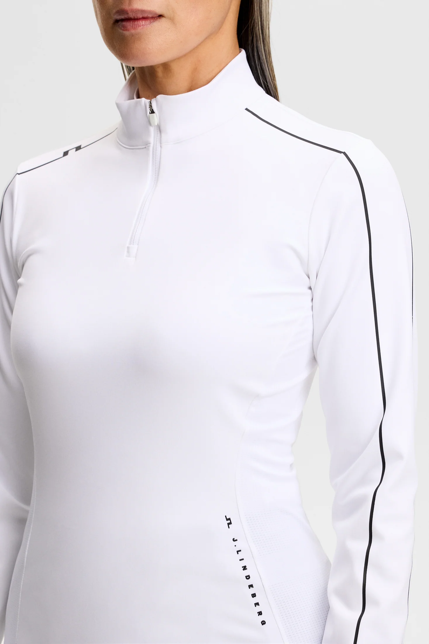 Adiola Quarter Zip Mid Layer / White - Image 5