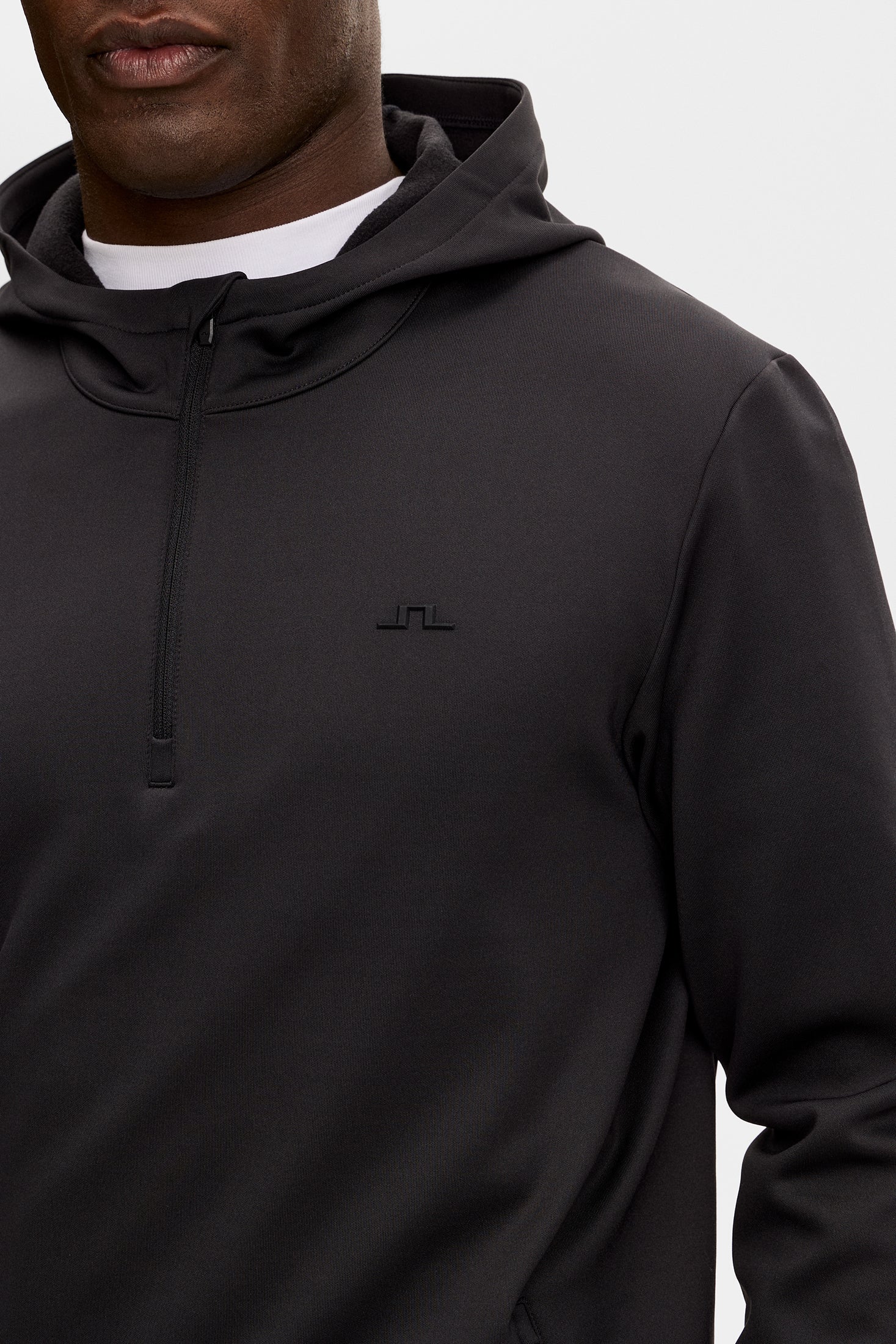 Aerial Quarter Zip Hood / Black - Image 4