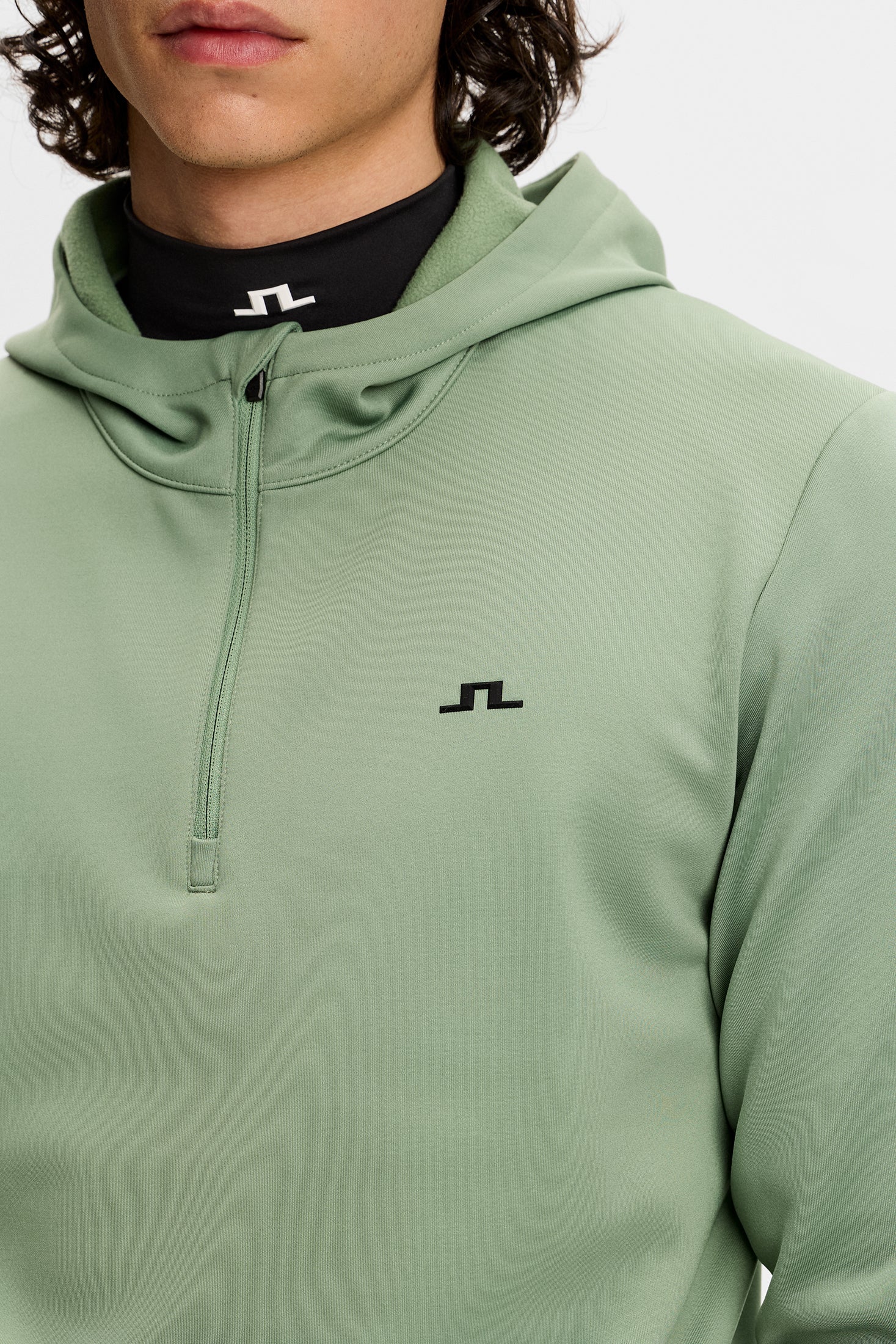 Aerial Quarter Zip Hood / Hedge Green - Image 5