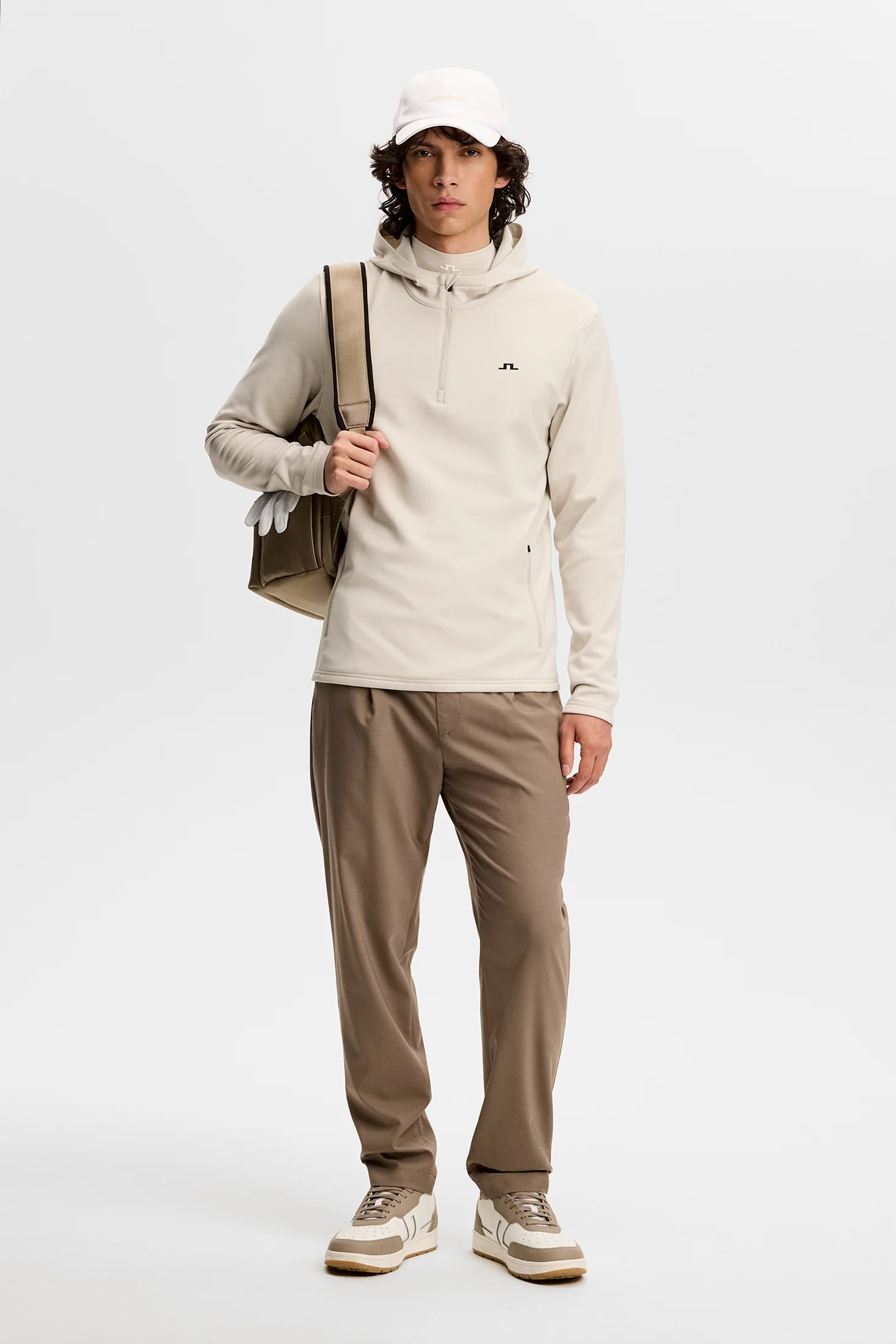 Aerial Quarter Zip Hood / Moonbeam - Image 3
