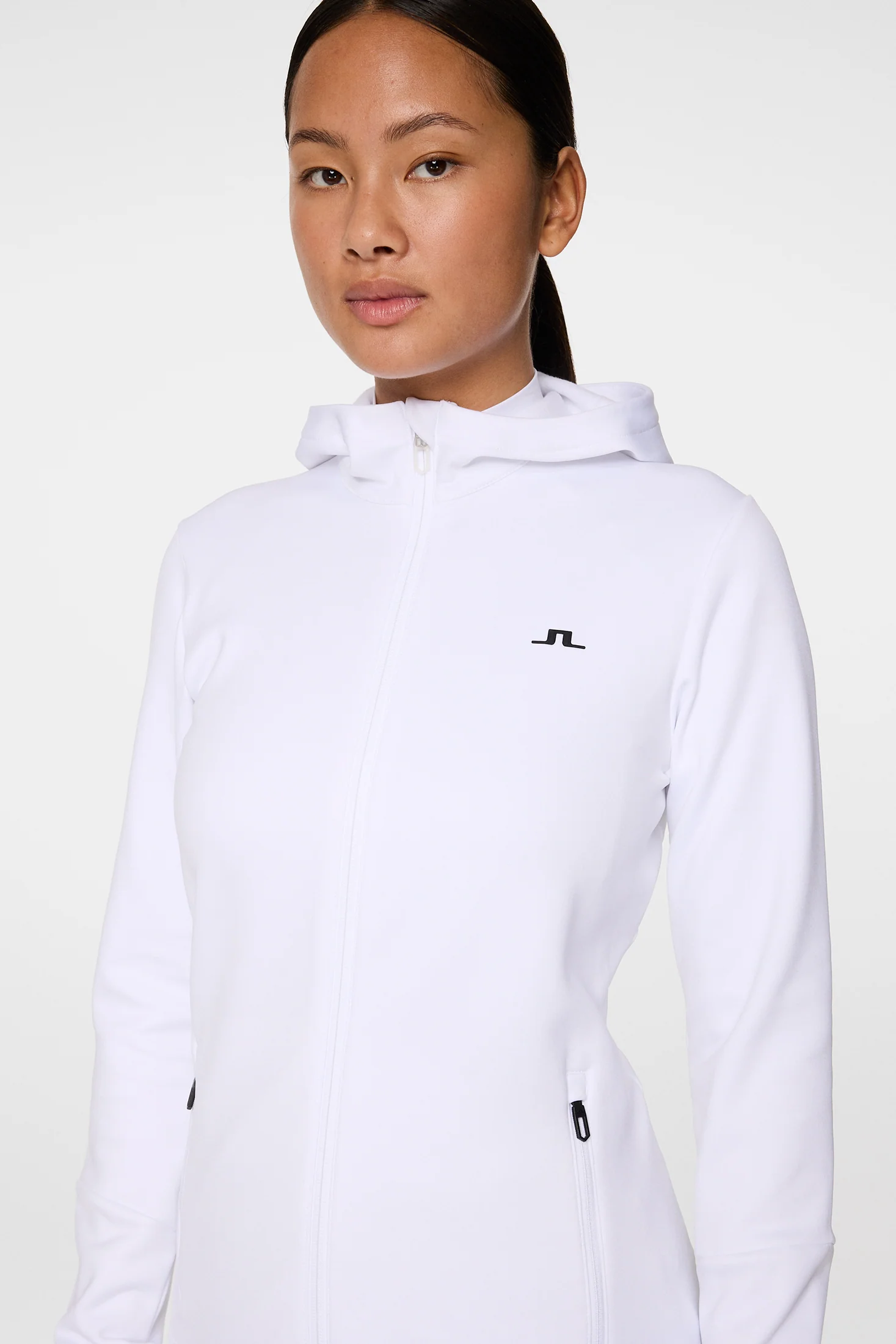 Aerialle Zip Hood / White - Image 6