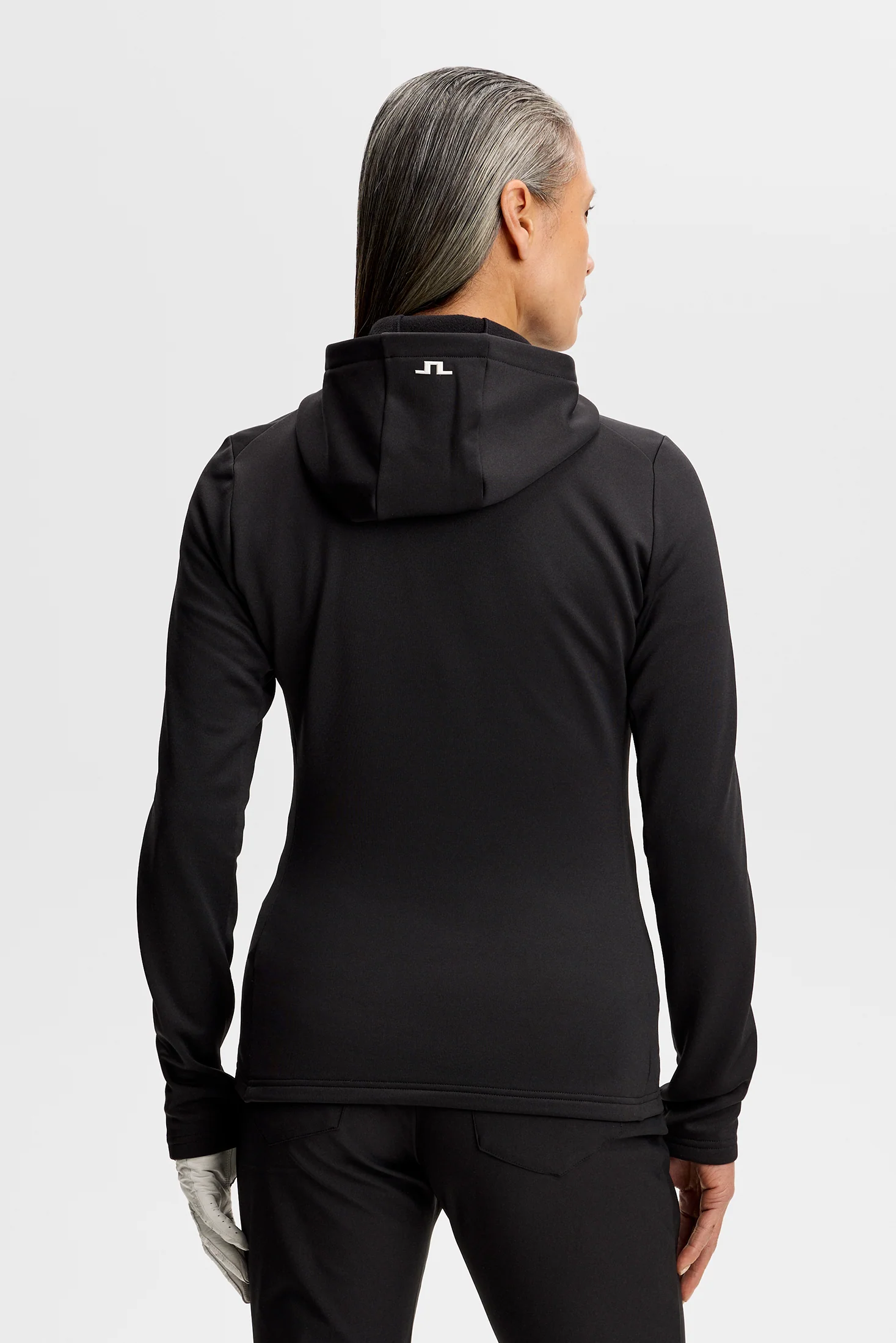 Aerielle Quarter Zip Hood / Black - Image 3