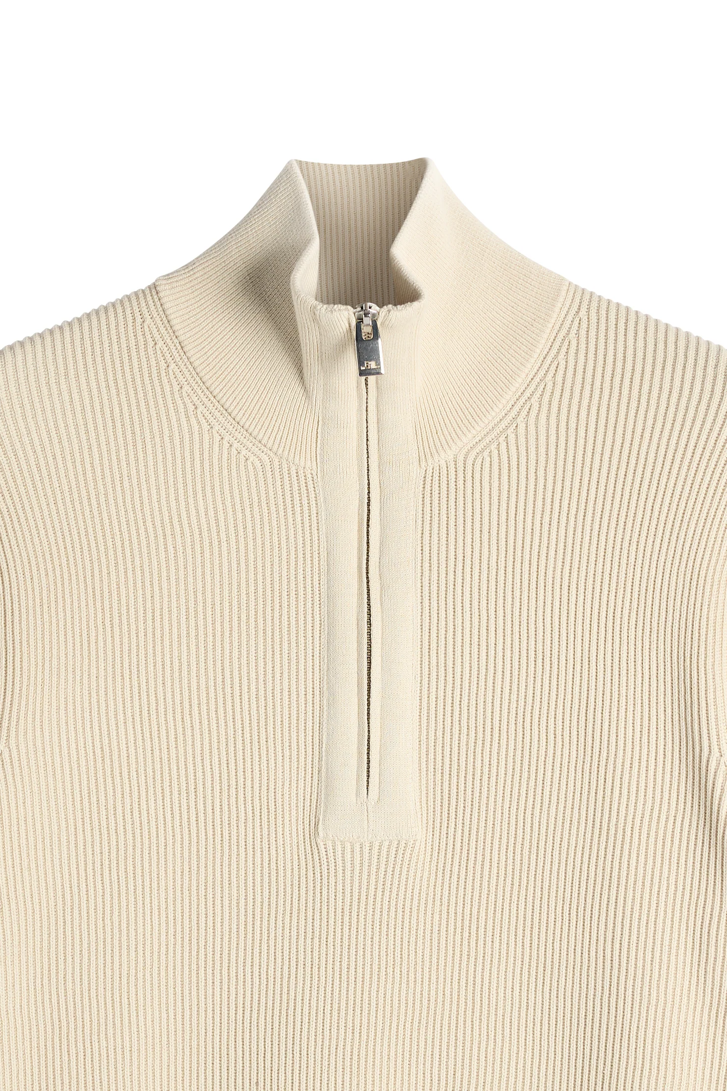 Alex Half Zip Knitted Sweater / Moonbeam - Image 7
