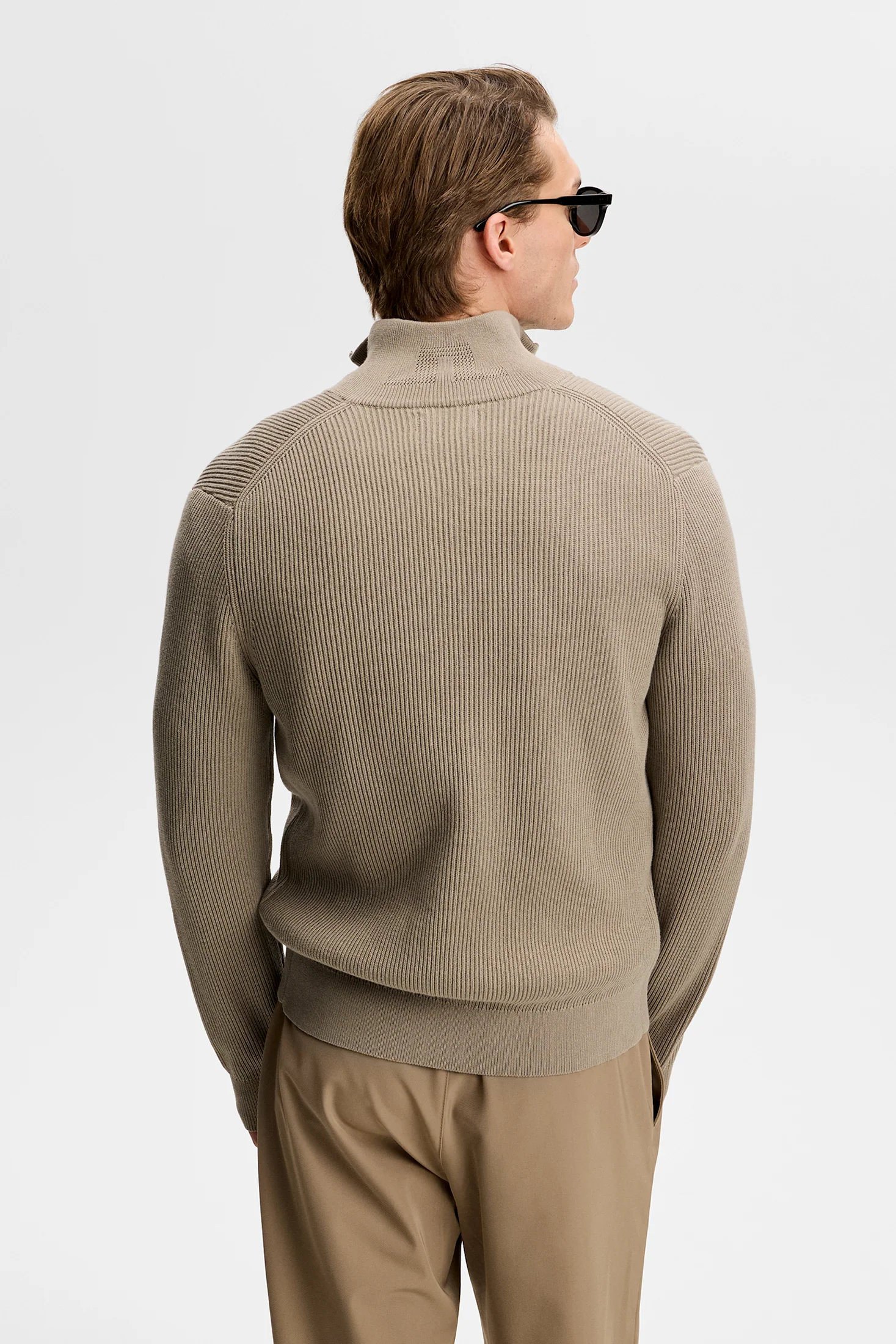 Alexis Full Zip Cardigan / Brindle - Image 4