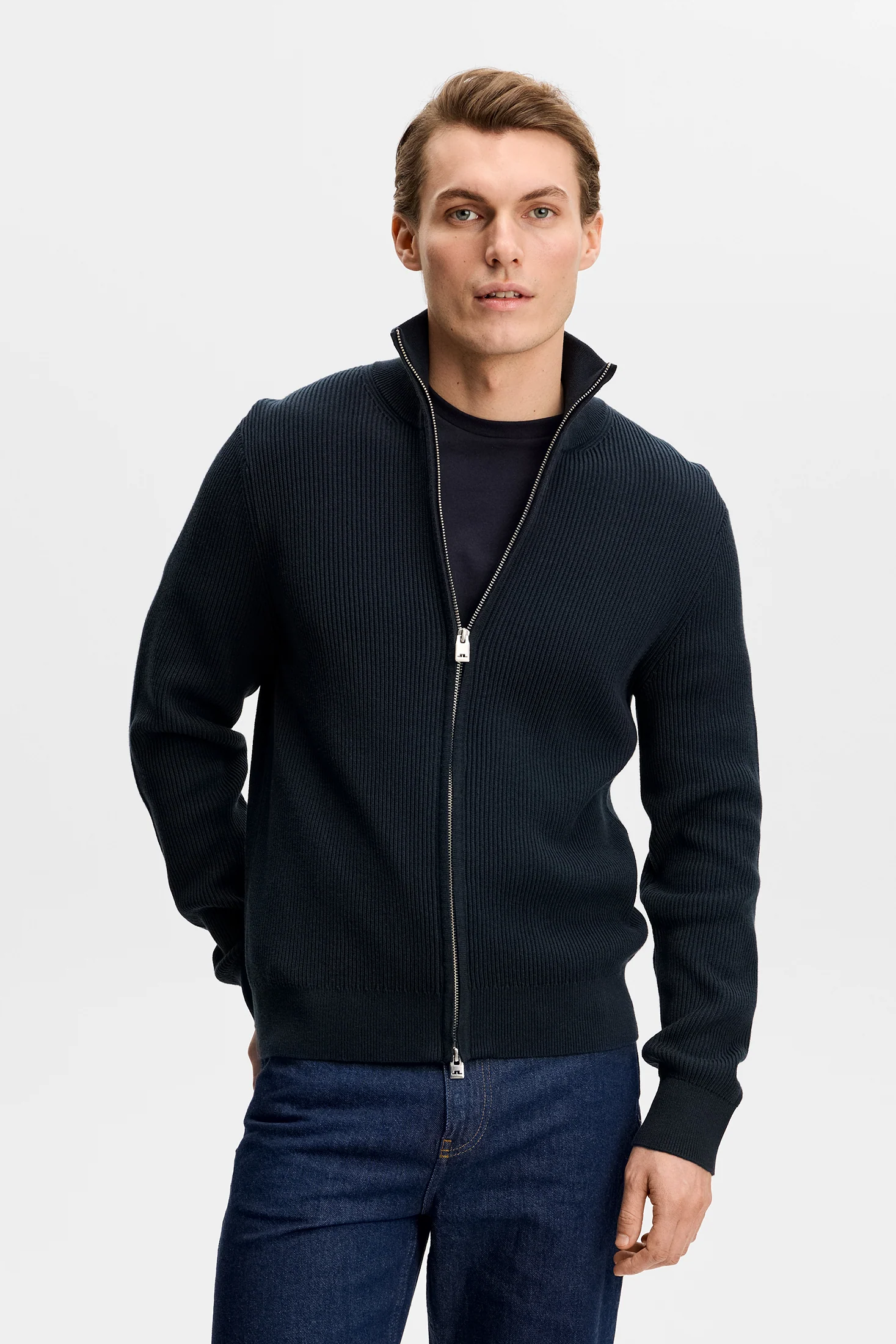 Alexis Full Zip Cardigan / JL Navy - Image 3