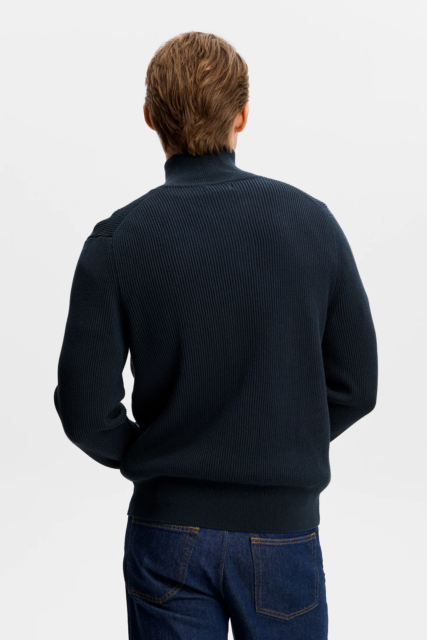Alexis Full Zip Cardigan / JL Navy - Image 4