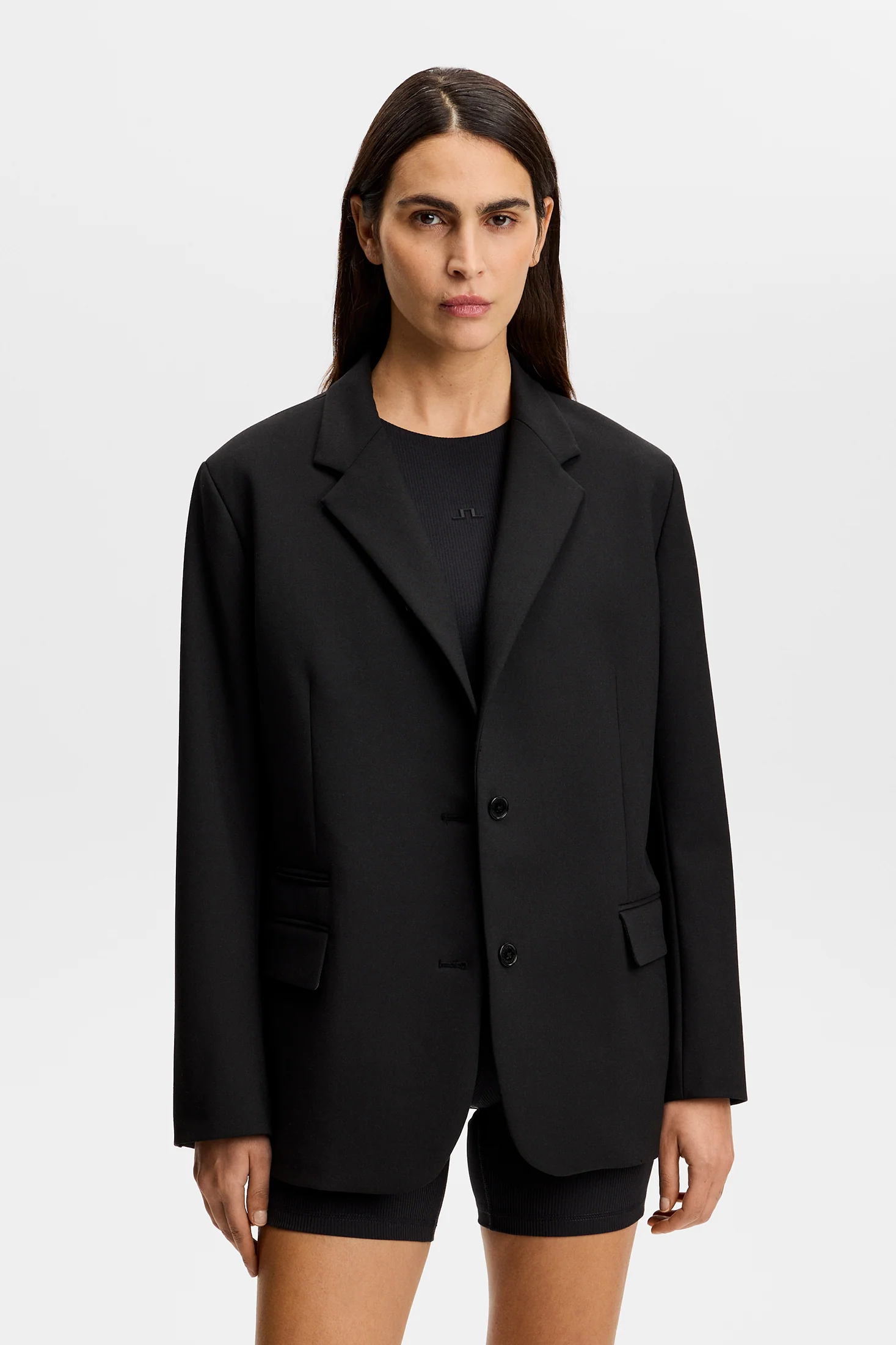Amanda Compact Stretch Blazer / Black - Image 2