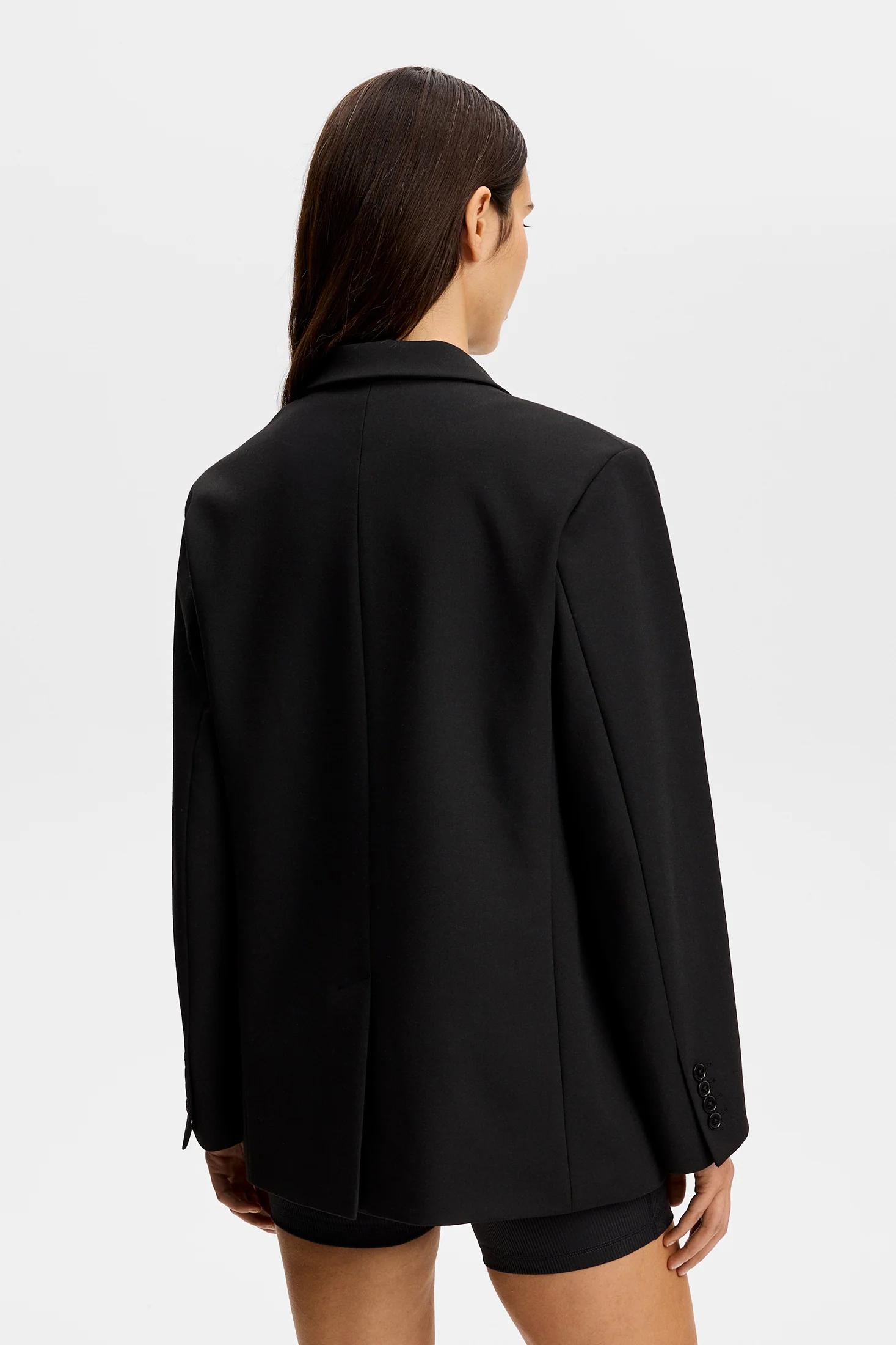 Amanda Compact Stretch Blazer / Black - Image 3