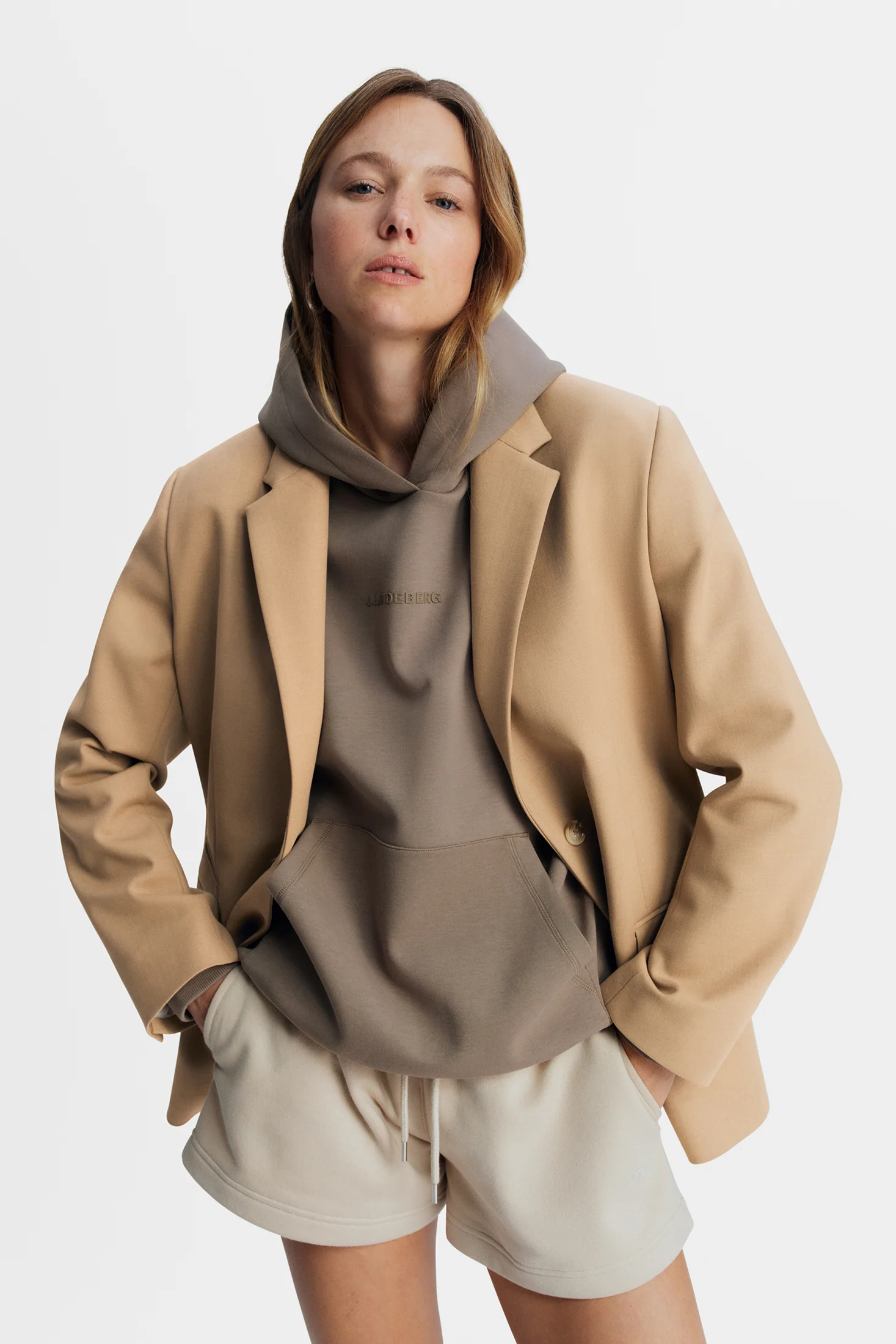 Amanda Compact Stretch Blazer / Brindle - Image 3