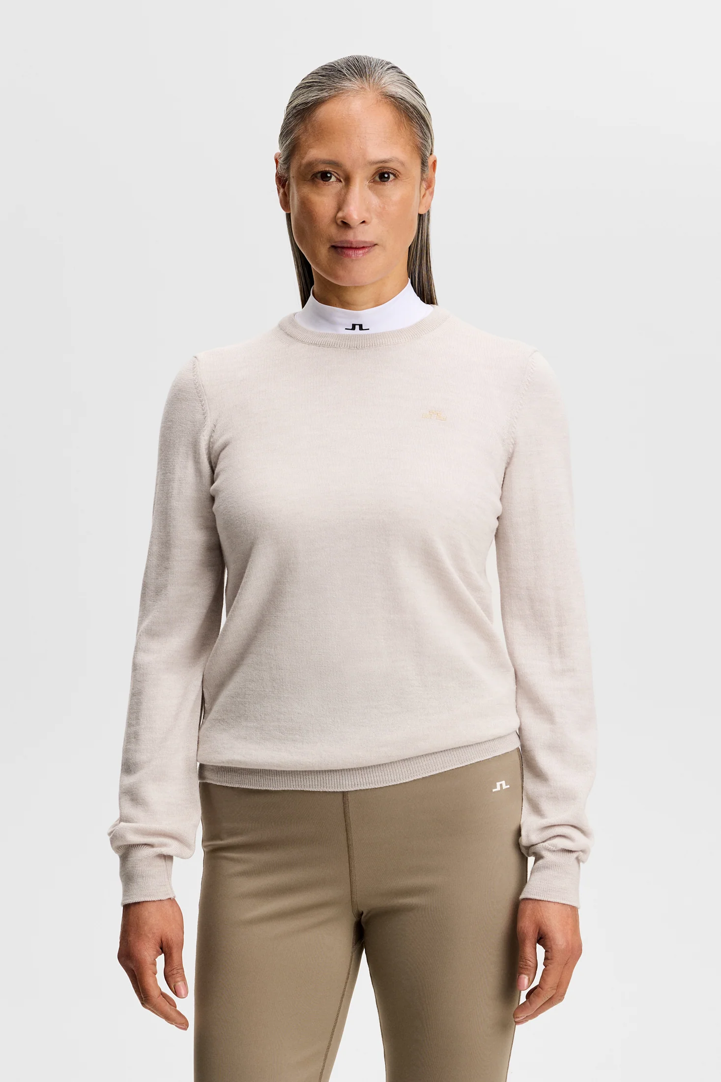 Aria Knitted Sweater / Moonbeam Melange - Image 2