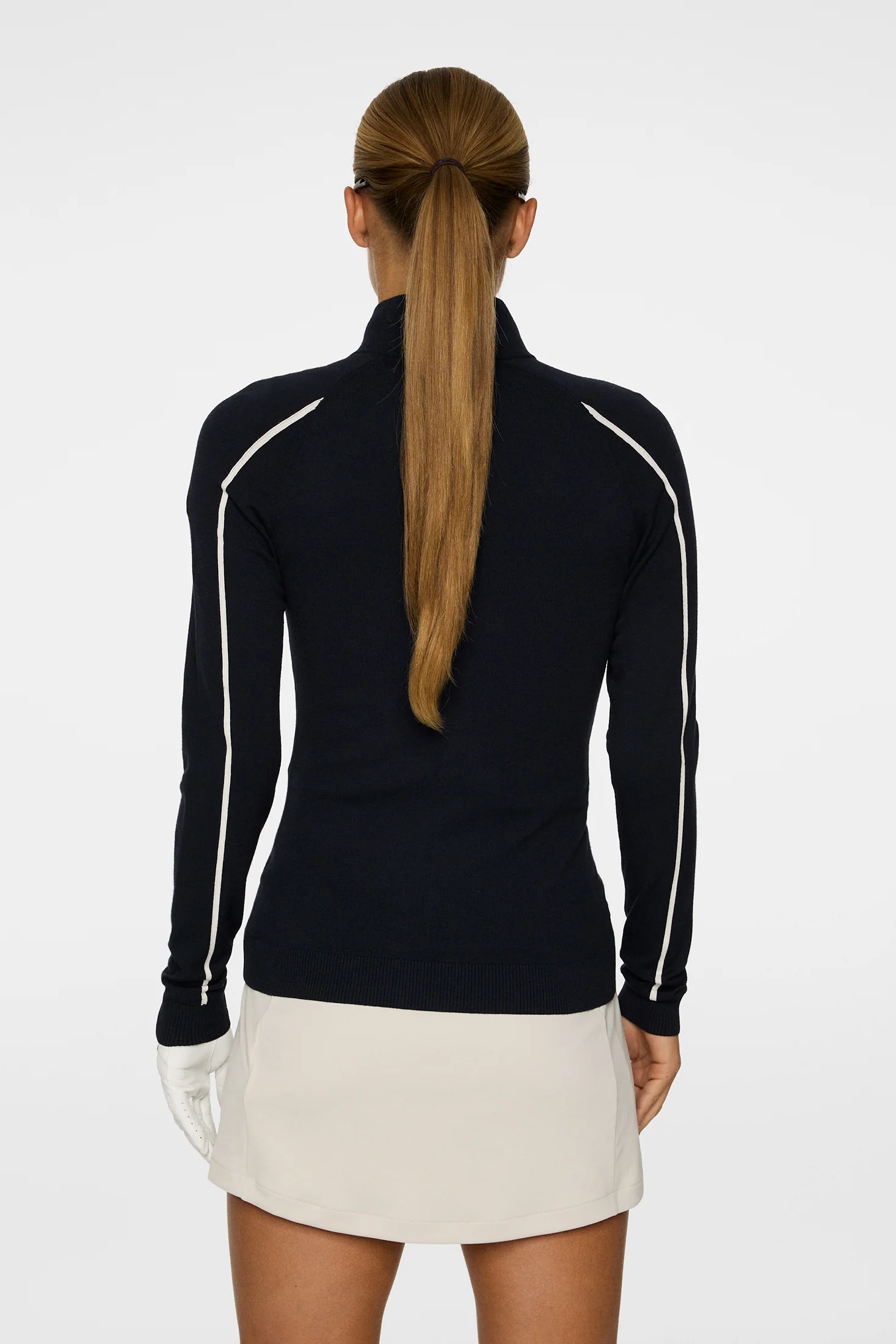 Aubree Knitted Zip Sweater / JL Navy - Image 3