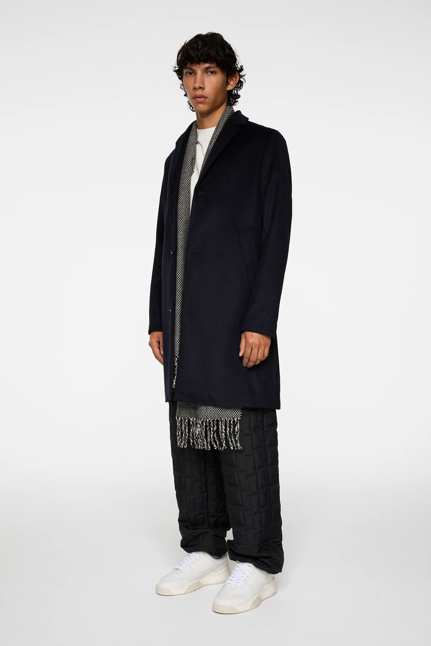 August Melton Cashmere Coat / JL Navy - Image 2