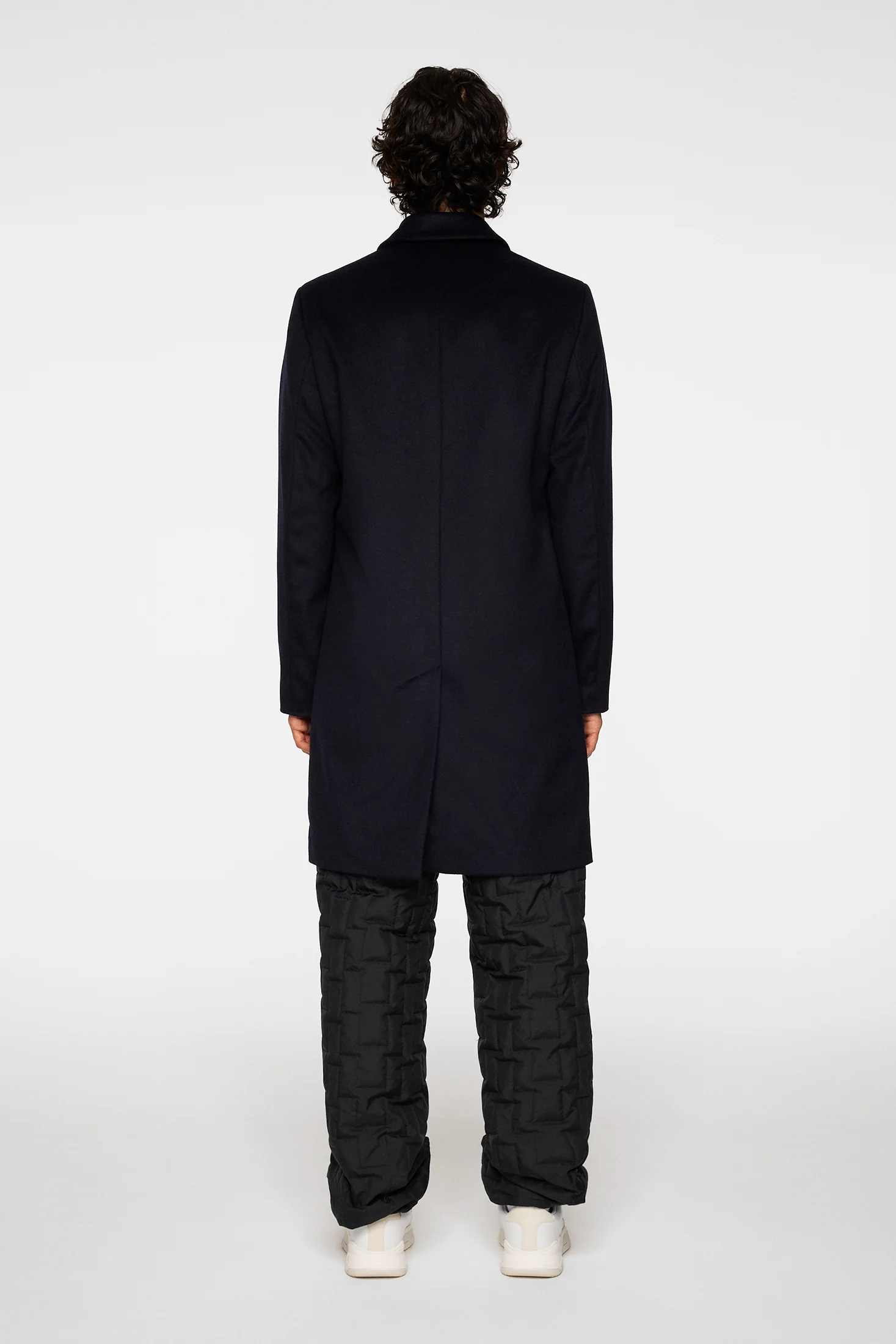 August Melton Cashmere Coat / JL Navy - Image 3