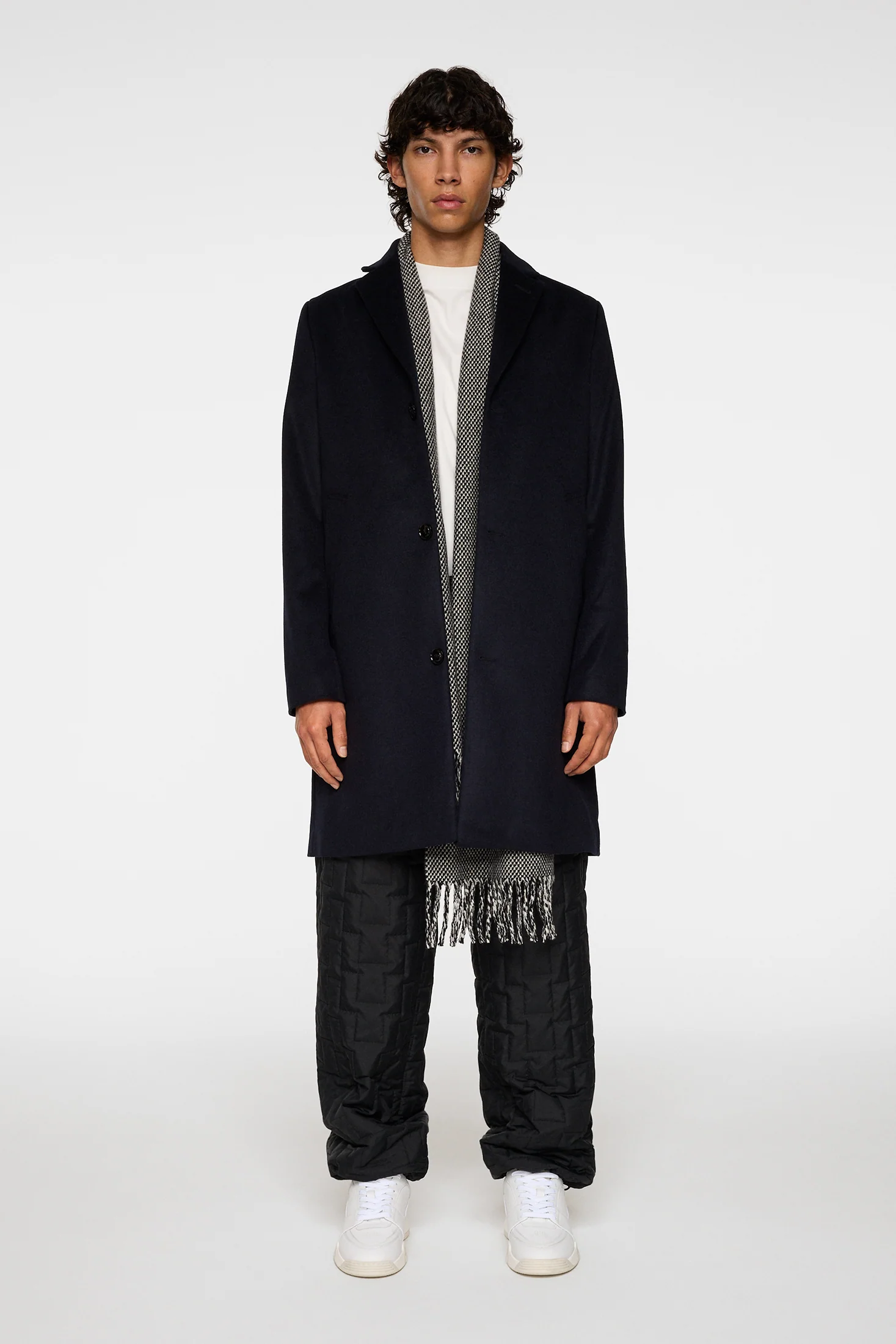 August Melton Cashmere Coat / JL Navy - Image 4