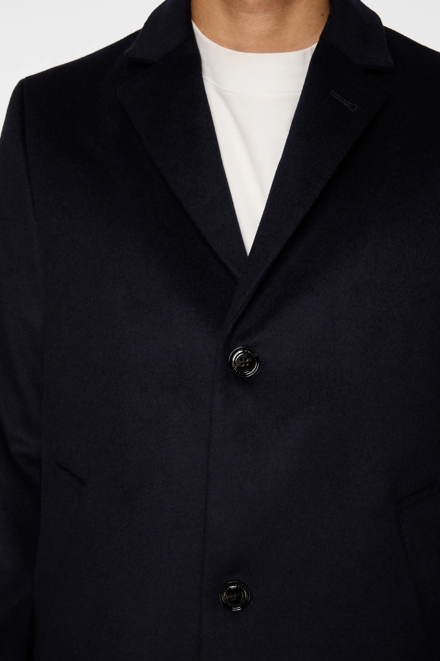 August Melton Cashmere Coat / JL Navy - Image 6