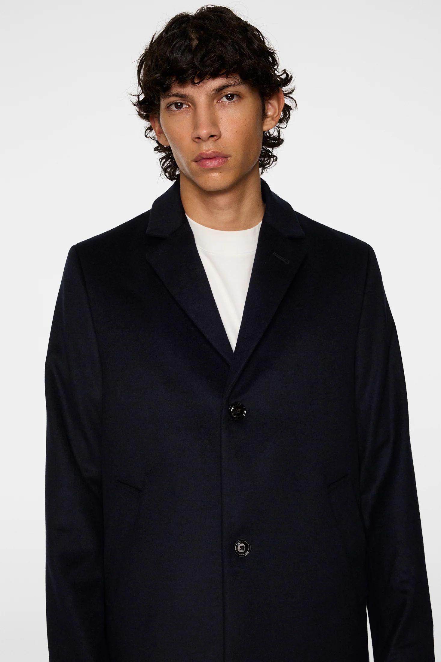 August Melton Cashmere Coat / JL Navy - Image 7