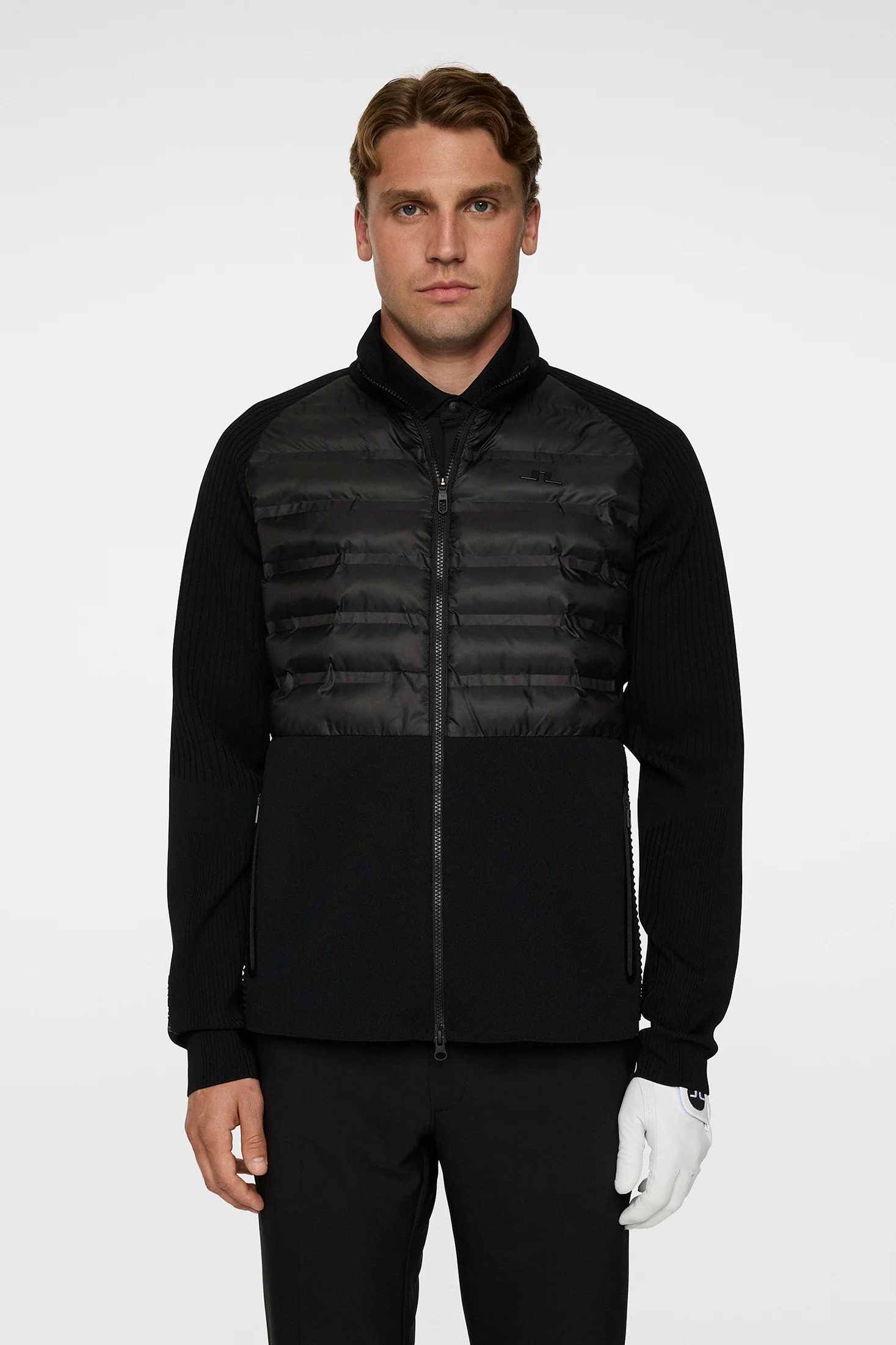 Aziel Tech Knit Zip Sweater / Black - Image 3