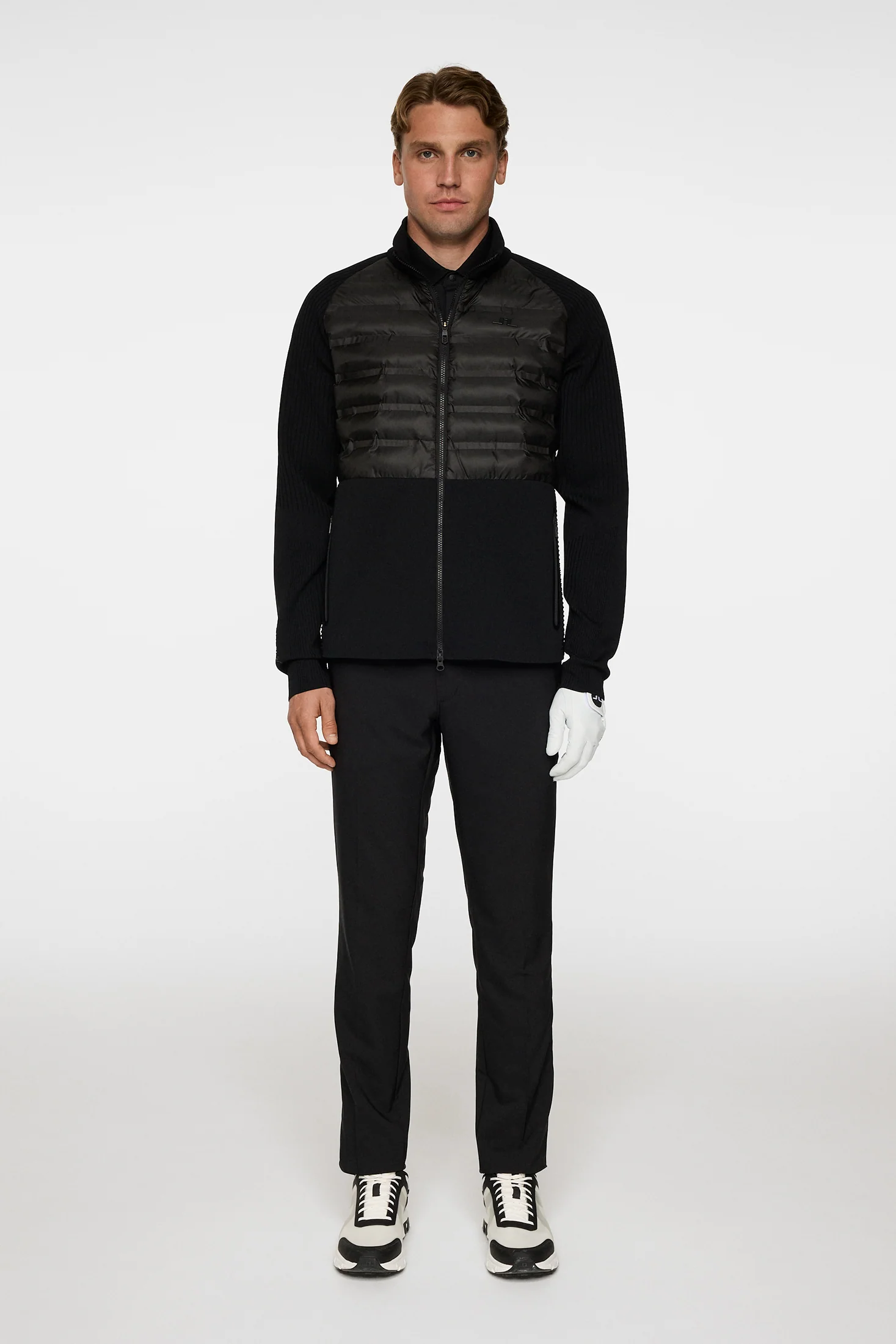 Aziel Tech Knit Zip Sweater / Black - Image 5