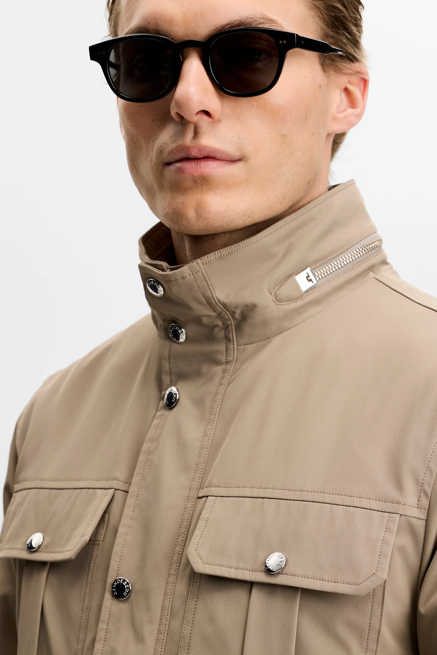 Bailey Recy Poly Jacket / Brindle - Image 6