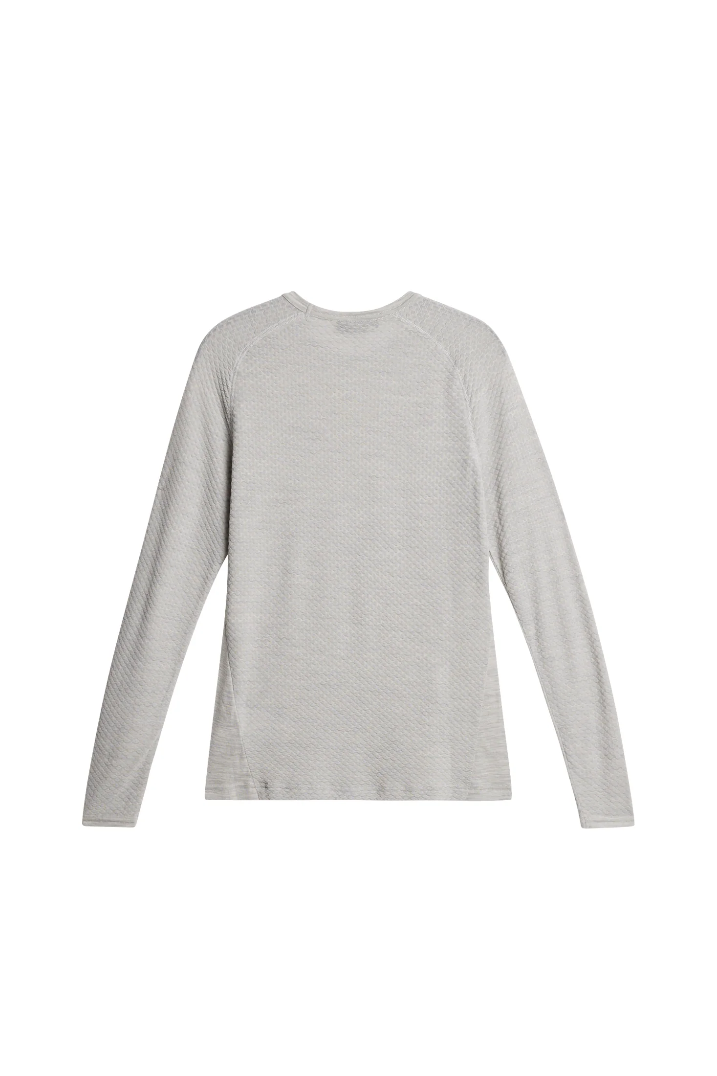 Bella Wool LS T-shirt / Light Grey Melange - Image 2