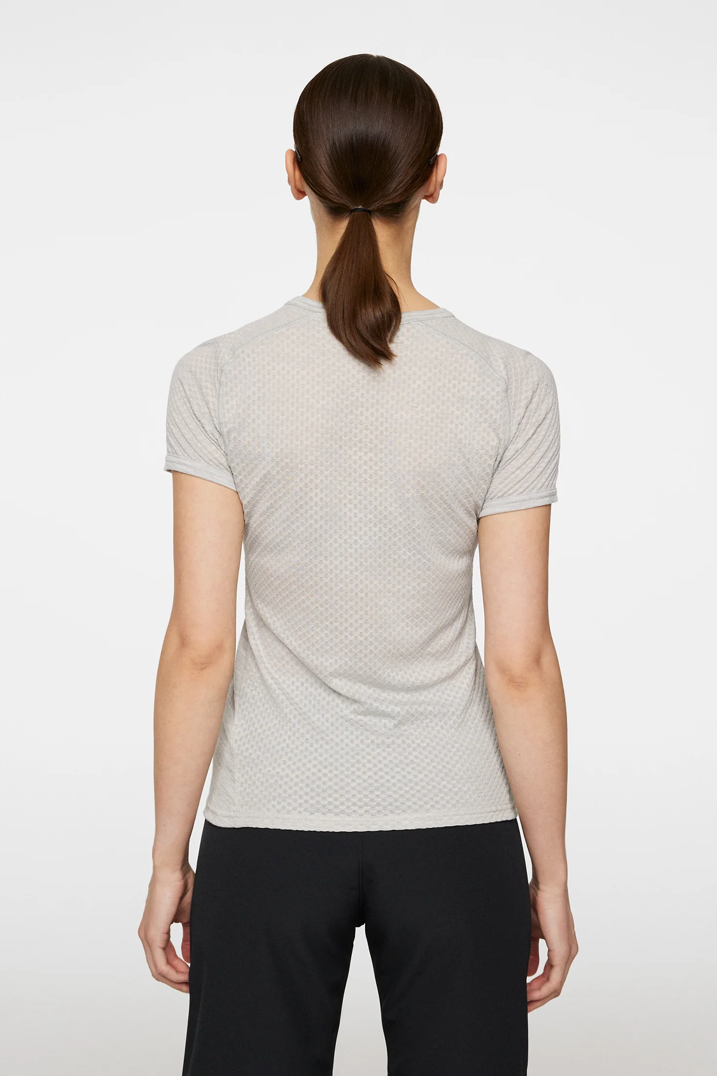 Bella Wool T-shirt / Light Grey Melange - Image 3