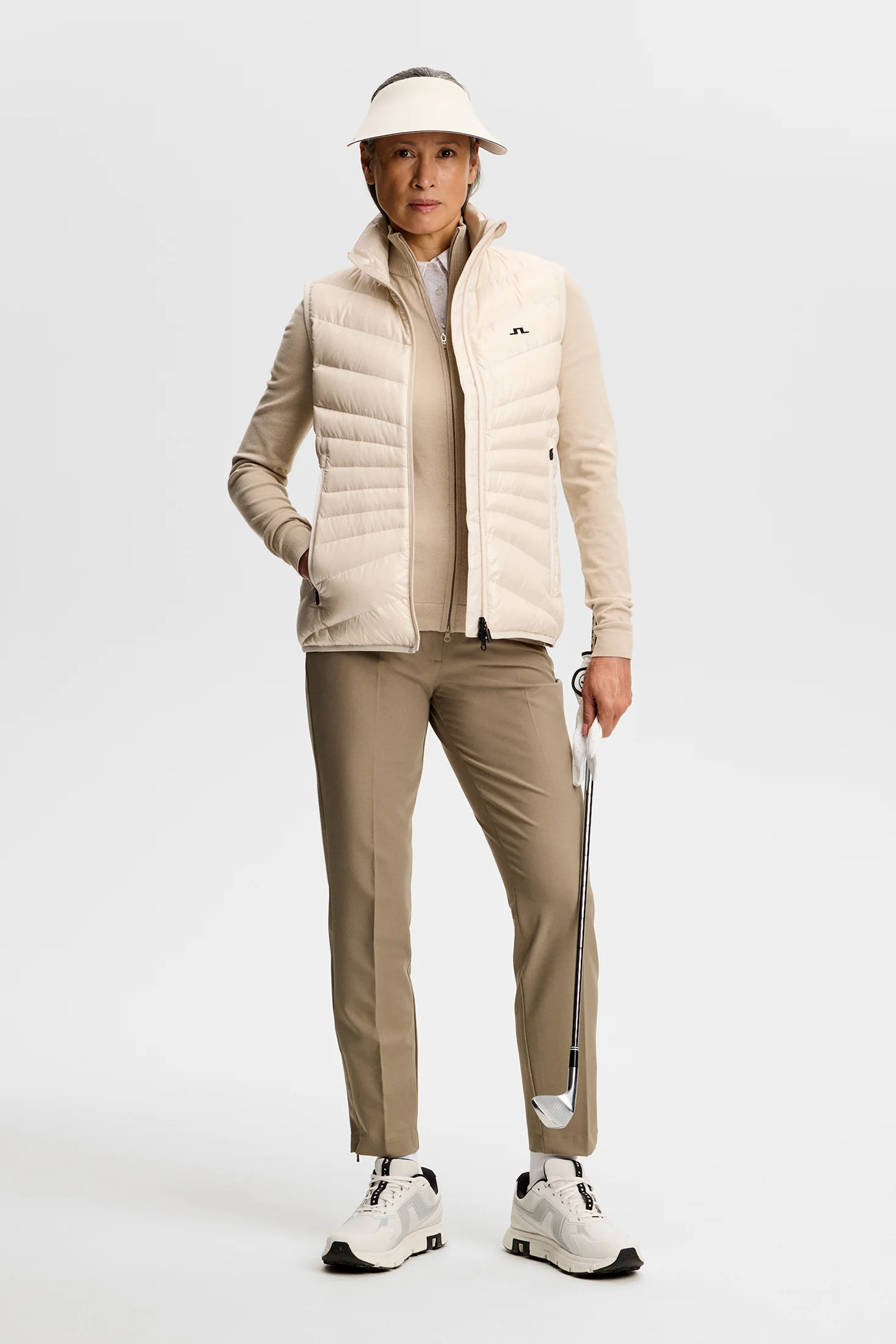 Bianca Knitted Zip Sweater / Island Fossil - Image 4