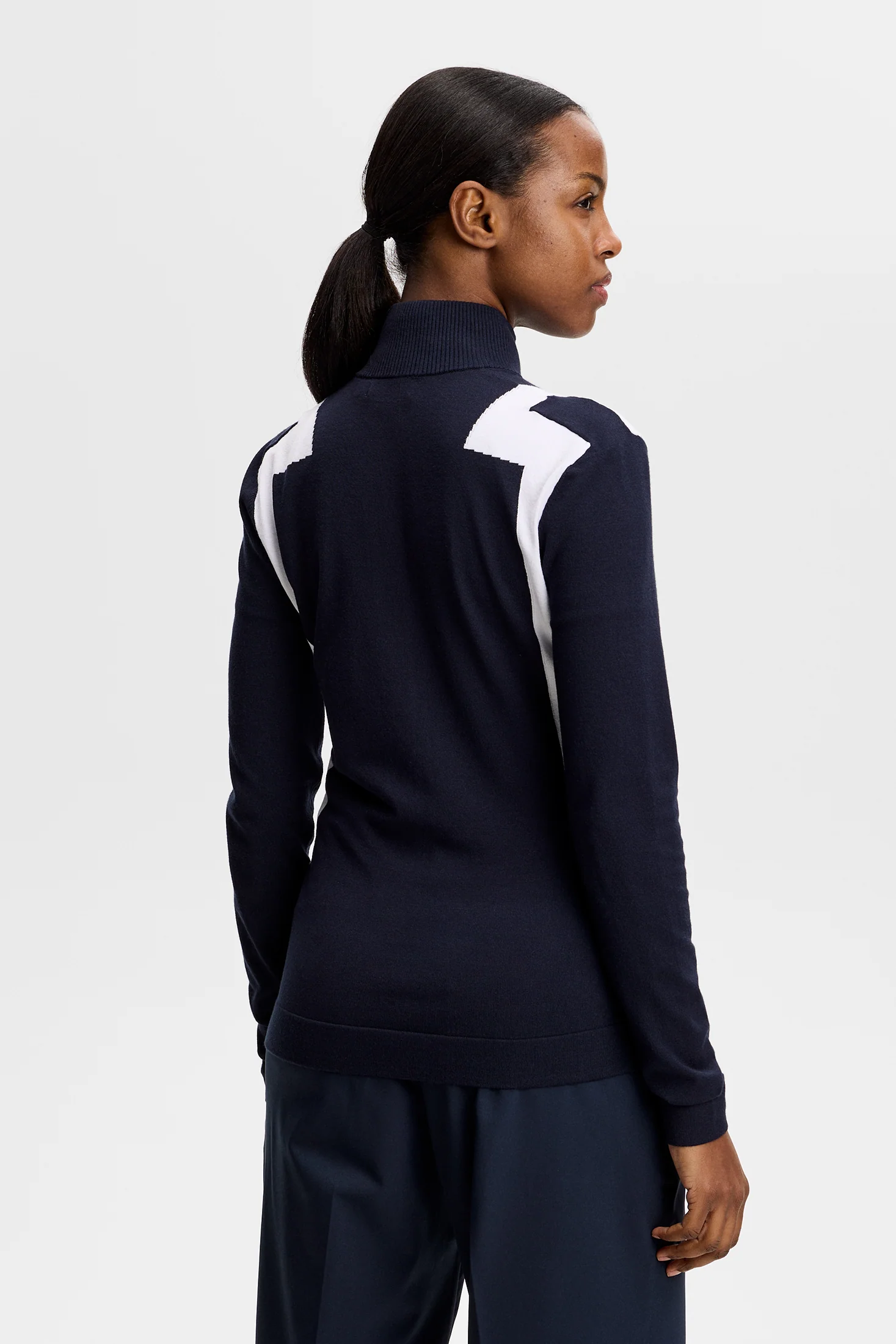 Bianca Knitted Zip Sweater / JL Navy - Image 4
