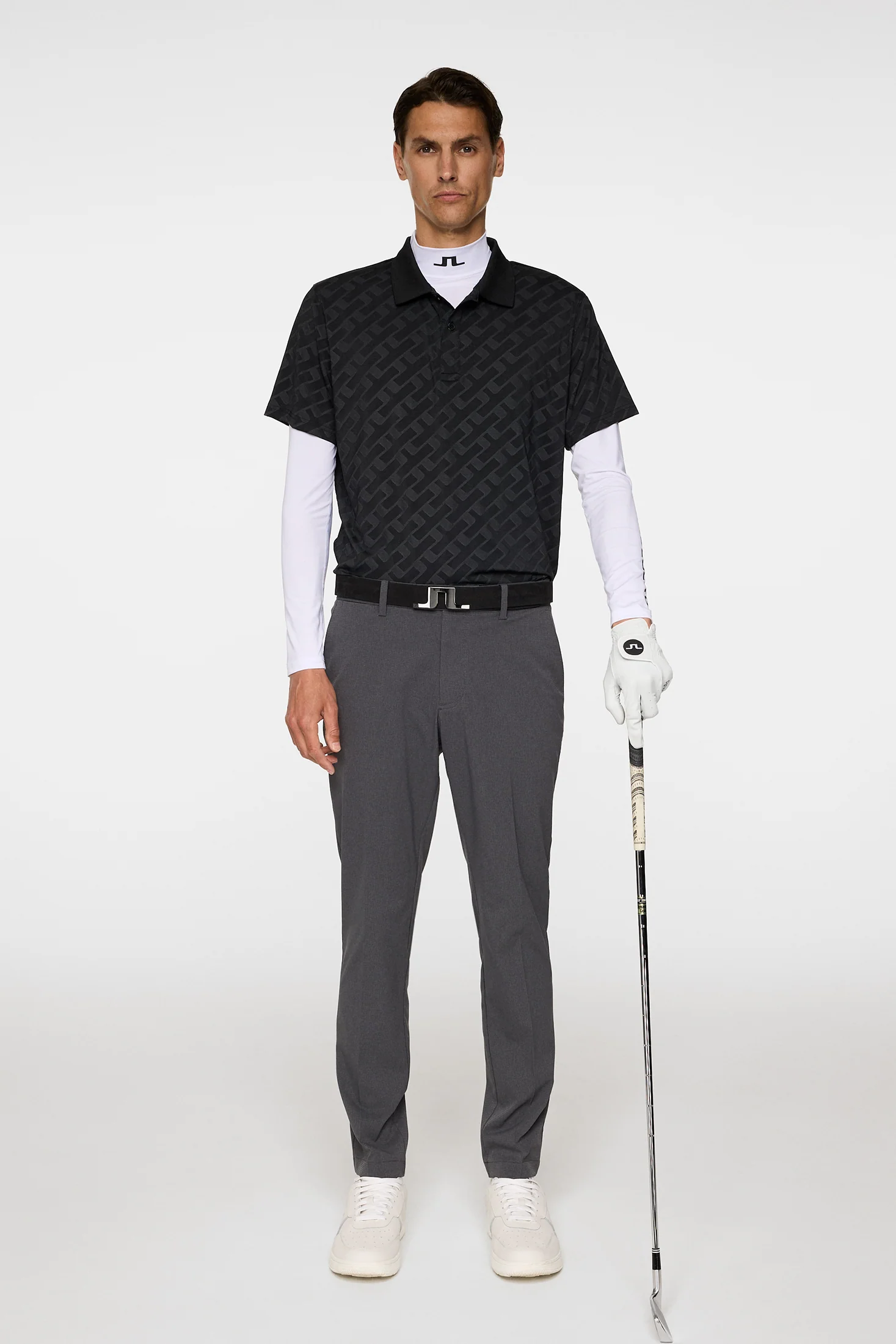 Bison Jacquard  Polo / Black - Image 4