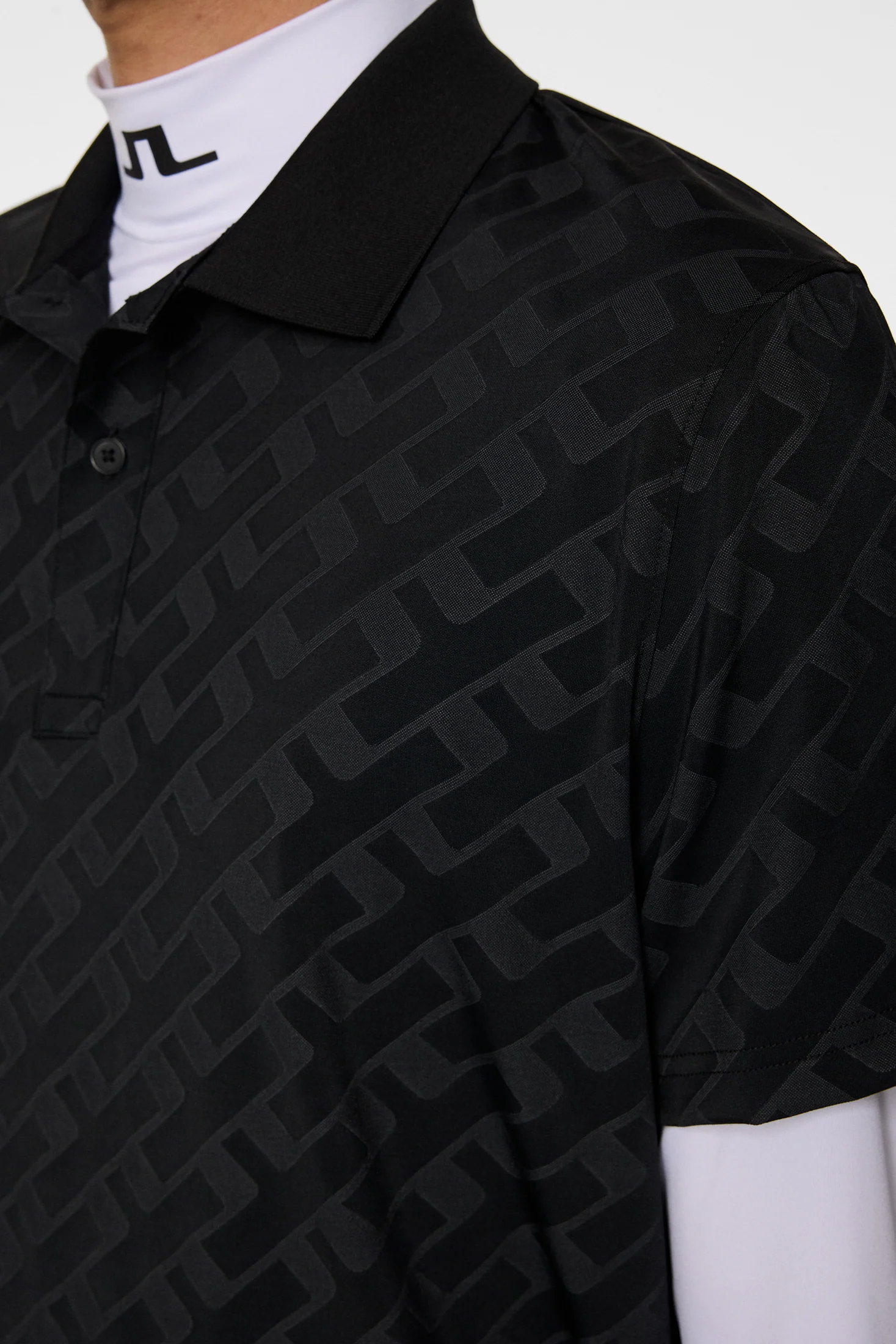 Bison Jacquard  Polo / Black - Image 6
