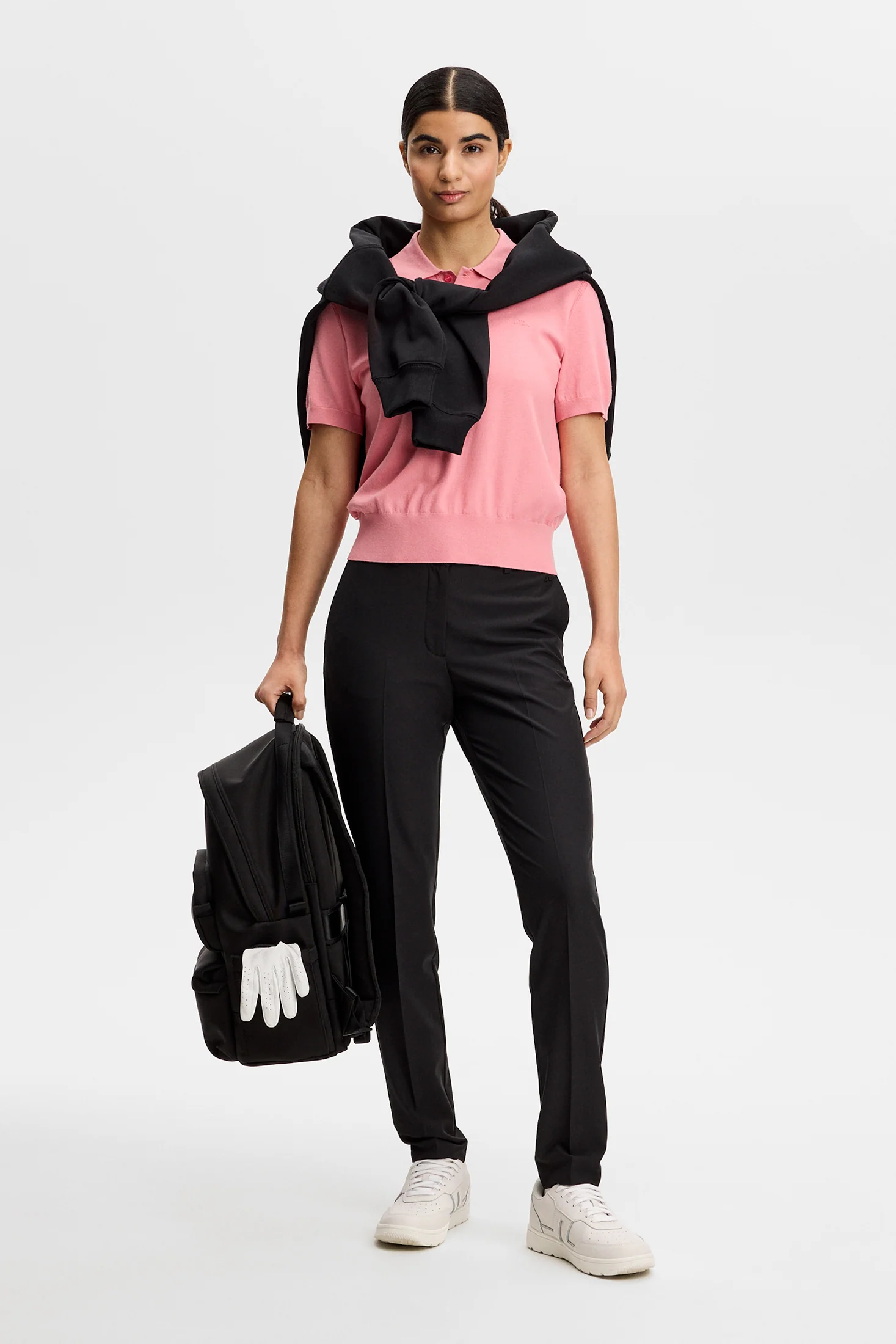 Blake SS Knit Polo / Flamingo Plume - Image 5