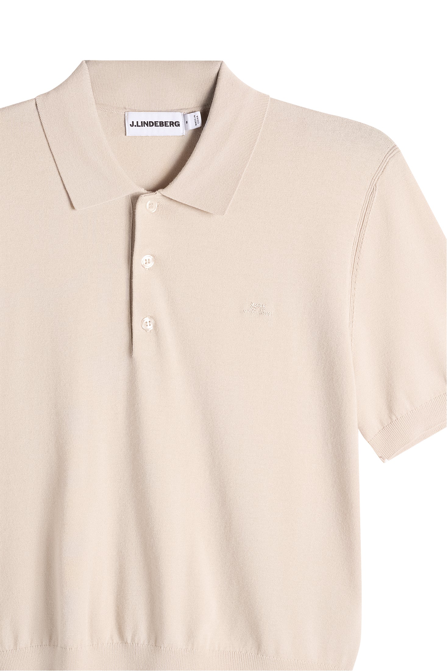 Blake SS Knit Polo / Moonbeam - Image 6