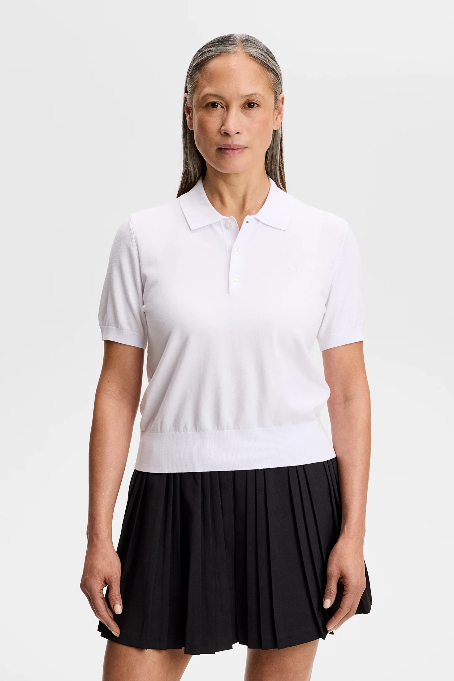 Blake SS Knit Polo / White - Image 2