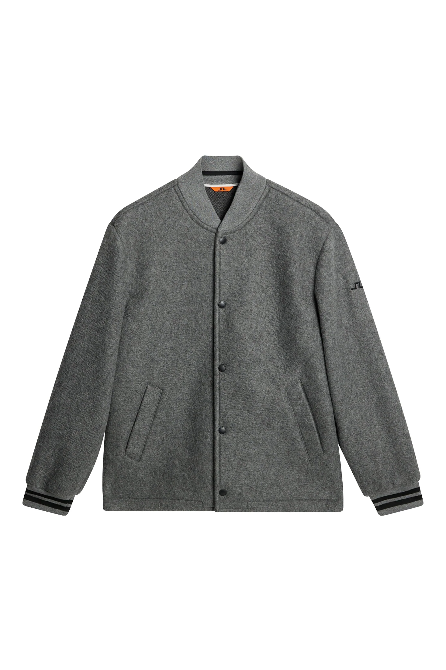 Blane Baseball wool jacket / Medium Grey Melange