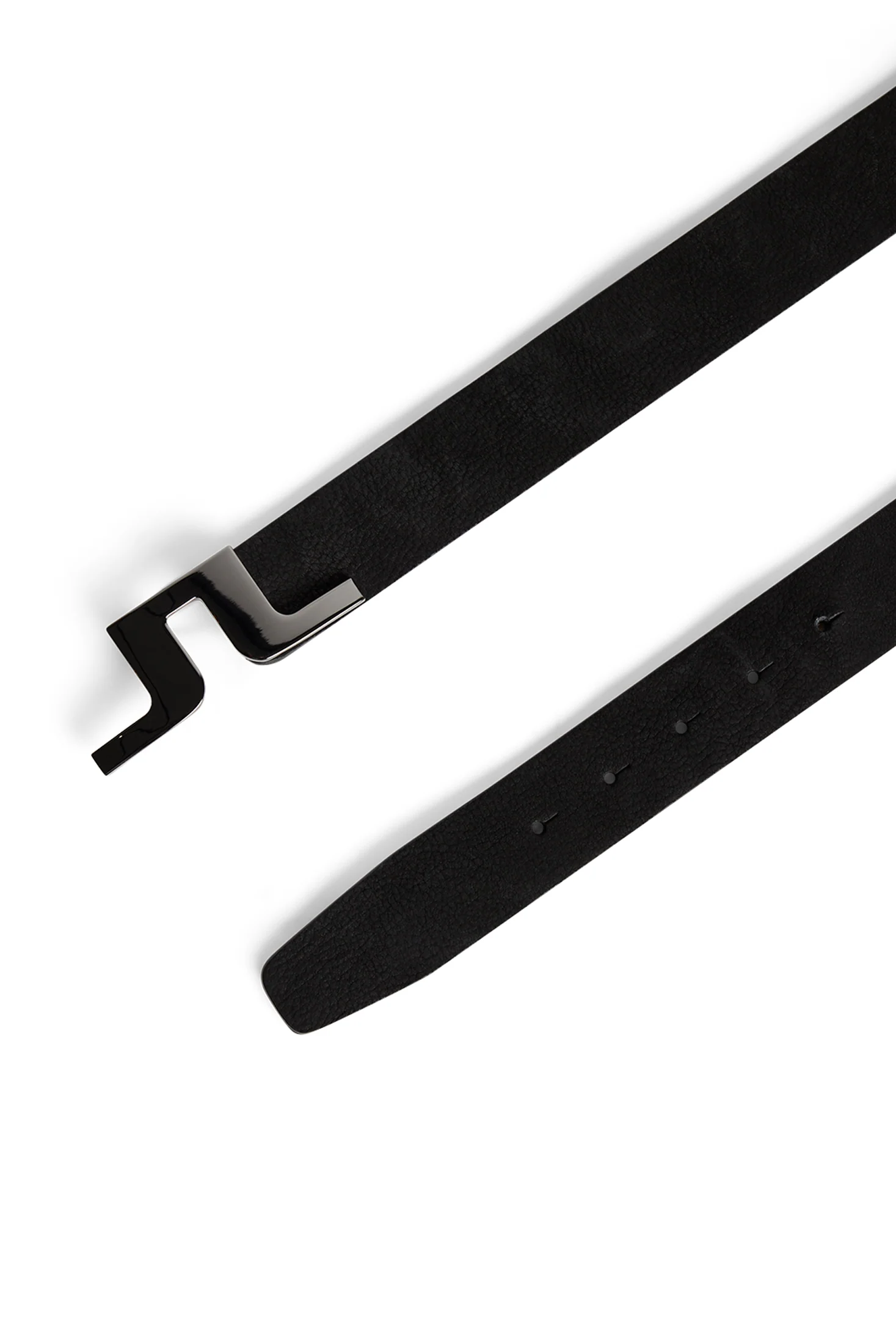 Bridger Nubuck Leather Belt / Black - Image 3