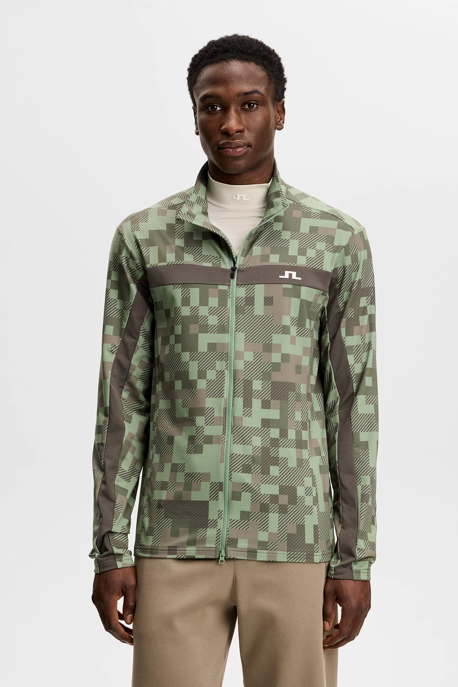 Bridger Tour Print Mid Layer / Tour 26 Tonal Green L - Image 2