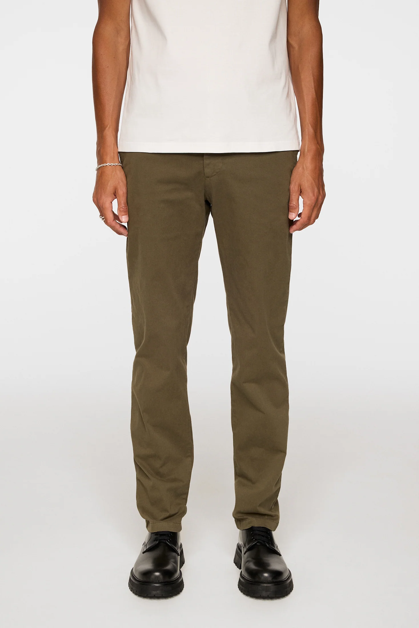 Ched Cotton Stretch Pants / Forest Green - Image 2