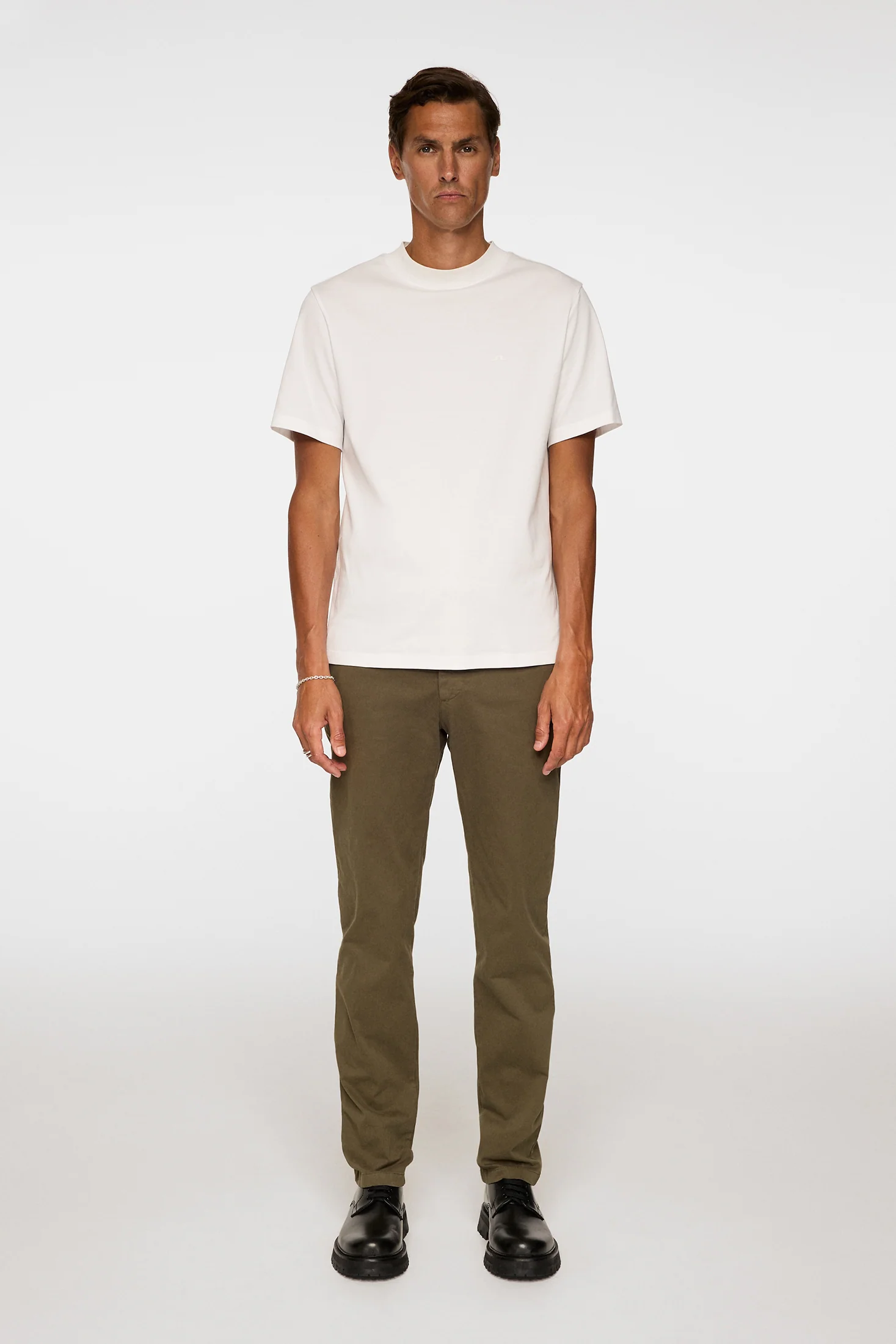 Ched Cotton Stretch Pants / Forest Green - Image 4