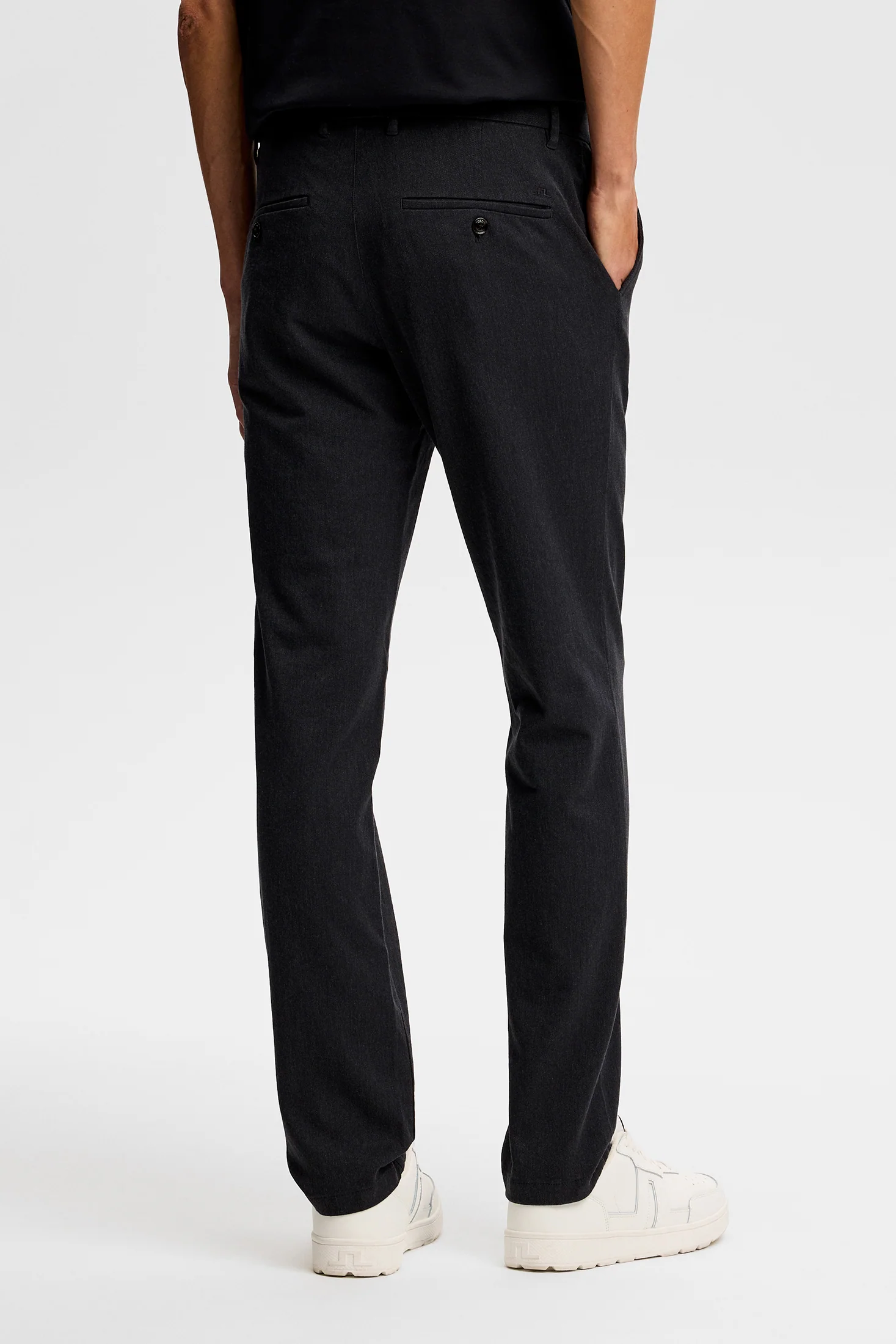 Ched Flannel Twill Pants / Dark Grey Melange - Image 4