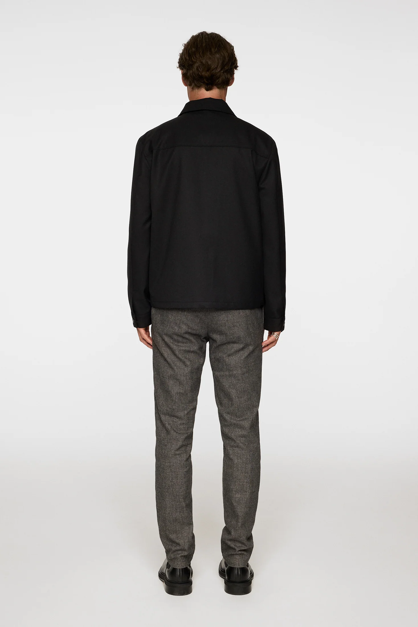 Ched Micro Pattern Pants / Dark Grey Melange - Image 3